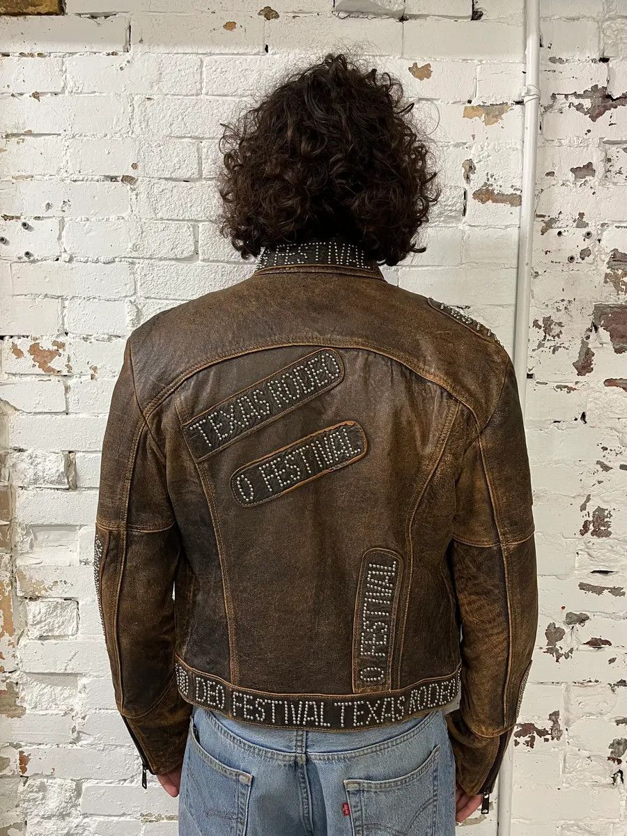 Dolce & Gabbana SS2001 Dolce & Gabbana Rodeo Studded Aged Leather Jacket Size US M / EU 48-50 / 2 - 3 Thumbnail