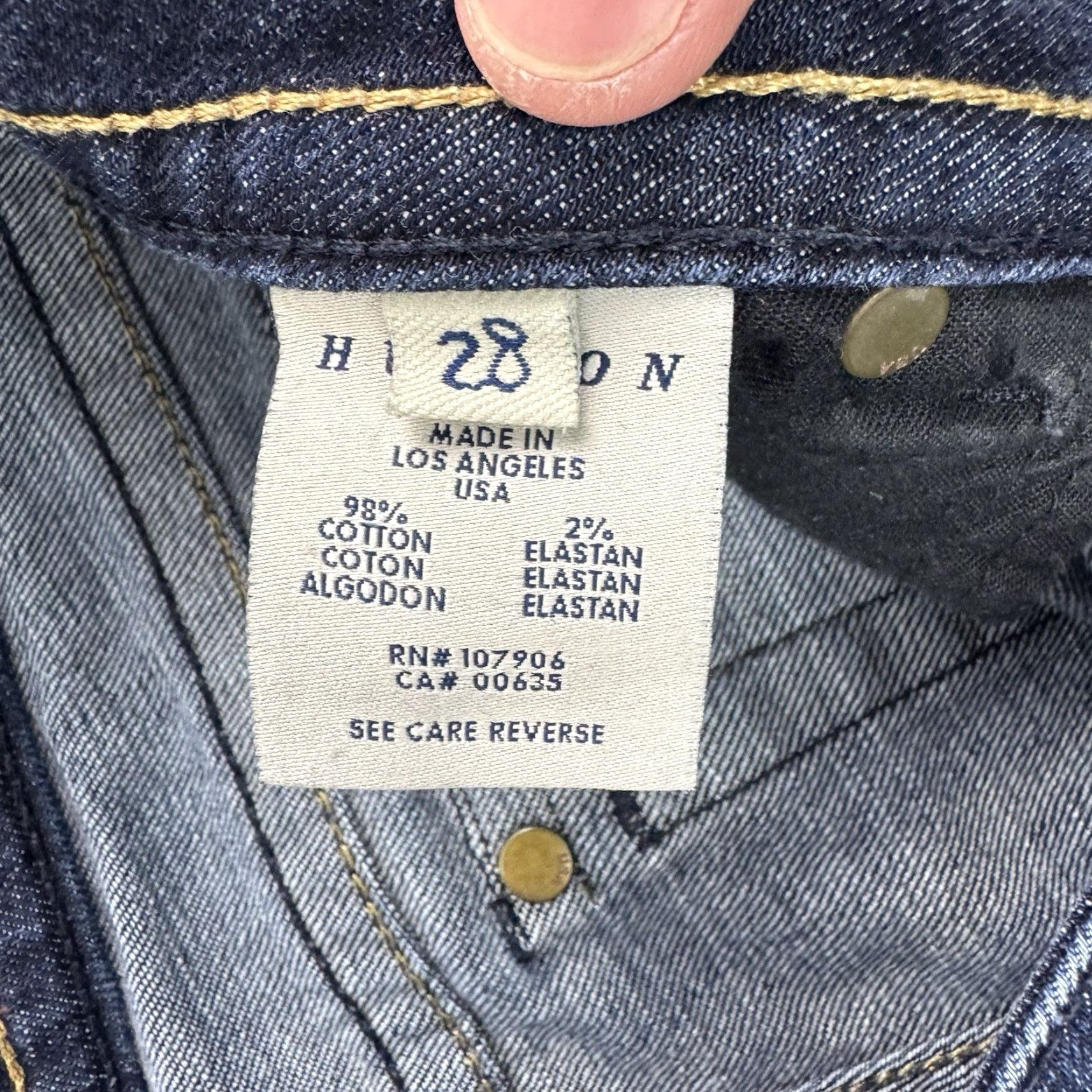 Hudson VINTAGE Hudson Bootcut Jeans Womens 28 Blue Hipster Low Waist 2000s Punk Los Angeles Size 28" / US 6 / IT 42 - 7 Thumbnail