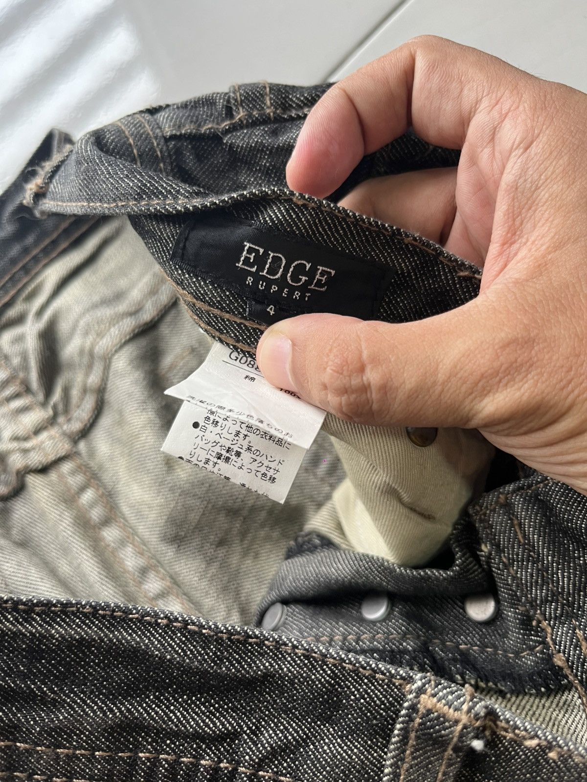 If Six Was Nine Vintage Edge Rupert Claws Punk Gothic Straight Cut Jeans Size US 32 / EU 48 - 12 Thumbnail