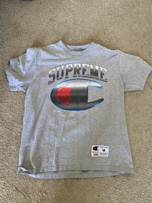 Champion x best sale supreme t shirt