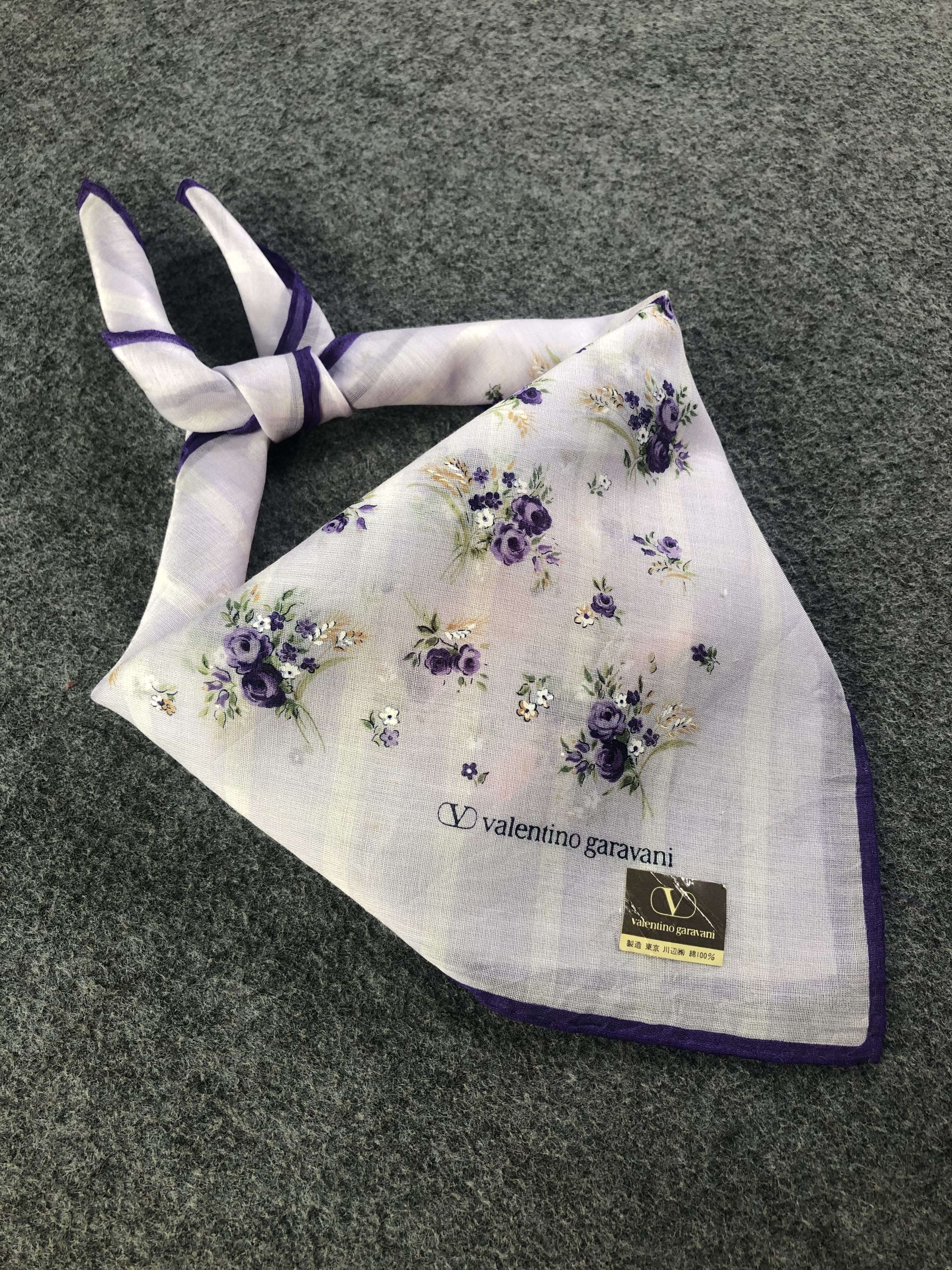 Valentino × Vintage Valentino Garavani Handkerchief / Bandana / Neckerchief Size ONE SIZE - 1 Thumbnail
