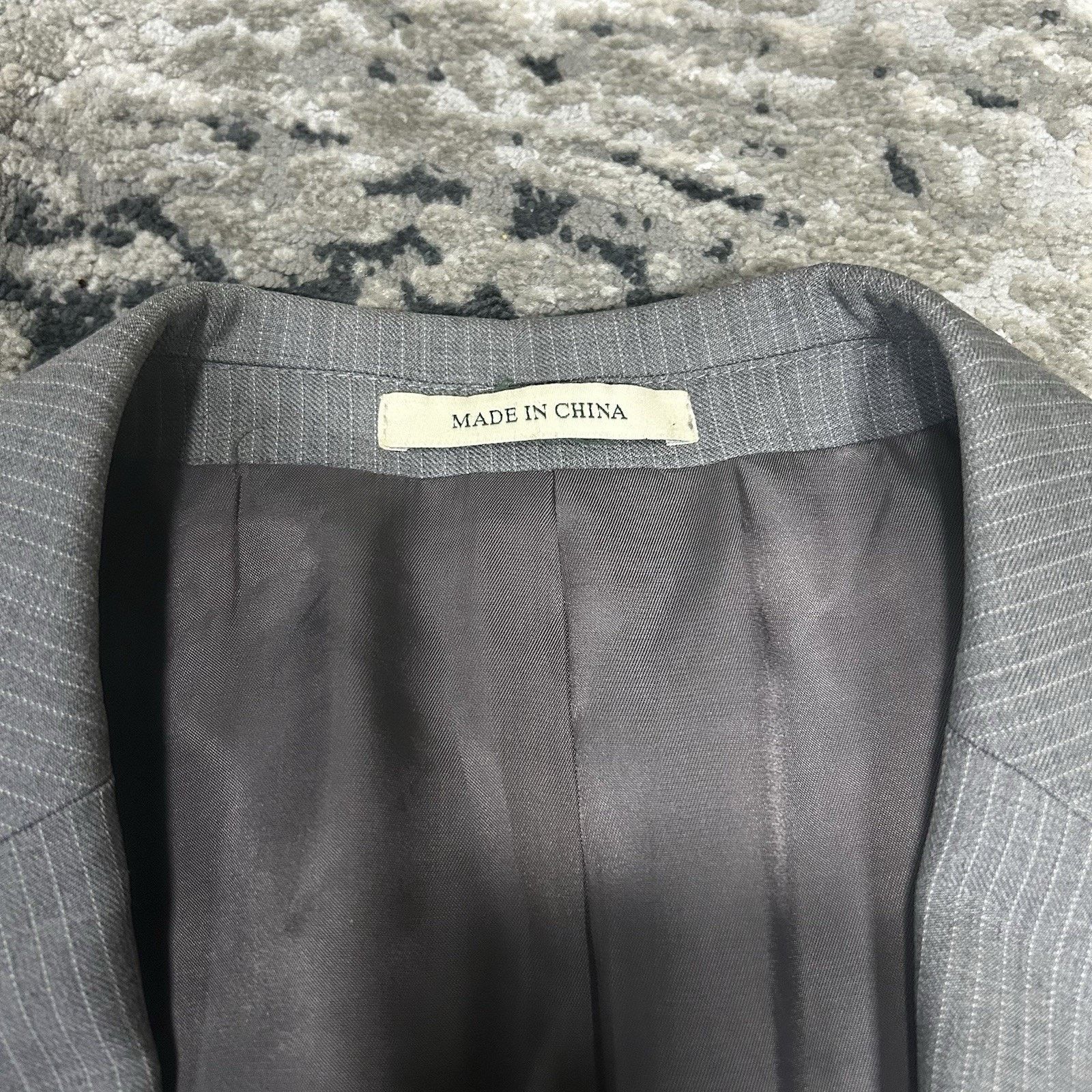 Lauren Ralph Lauren Lauren Ralph Lauren Blazer Sport Jacket 46 L Gray 100% Wool Size 46L - 2 Thumbnail