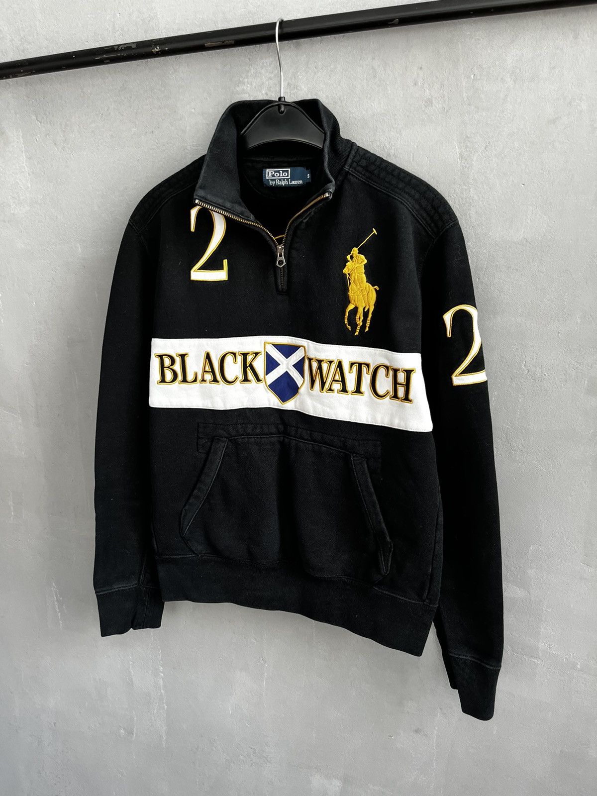 Polo Ralph Lauren × Ralph Lauren × Vintage Black watch Ralph Lauren vintage zip sweatshirt Size US S / EU 44-46 / 1 - 1 Thumbnail