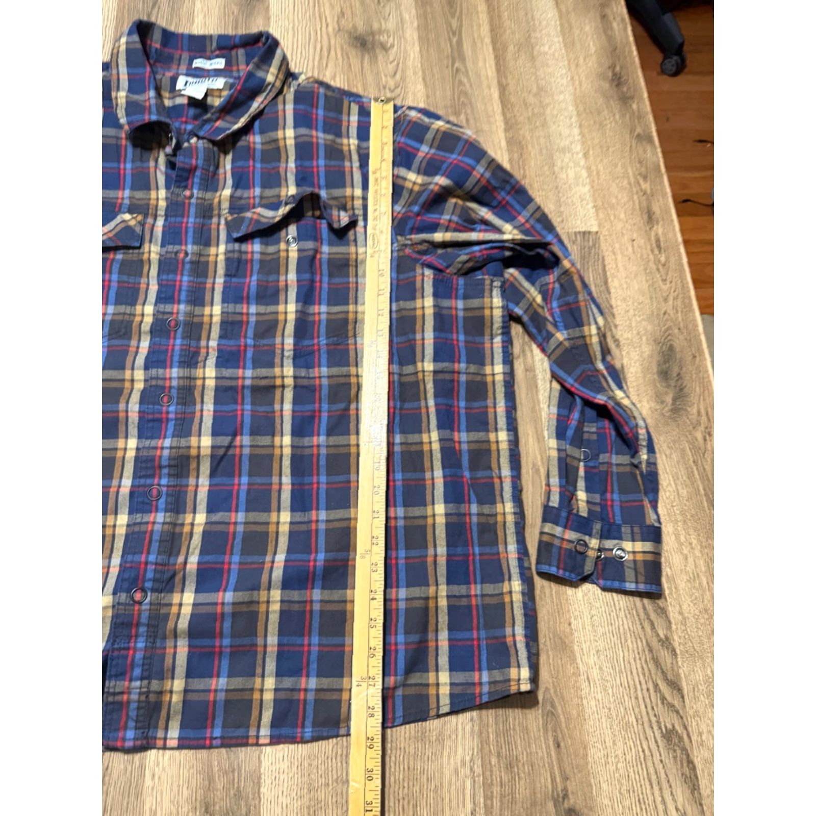 Vintage Duluth Shirt Button-Up Blue Plaid Long Sleeve 3XL Mens Regular Fit Size US XXL / EU 58 / 5 - 7 Thumbnail