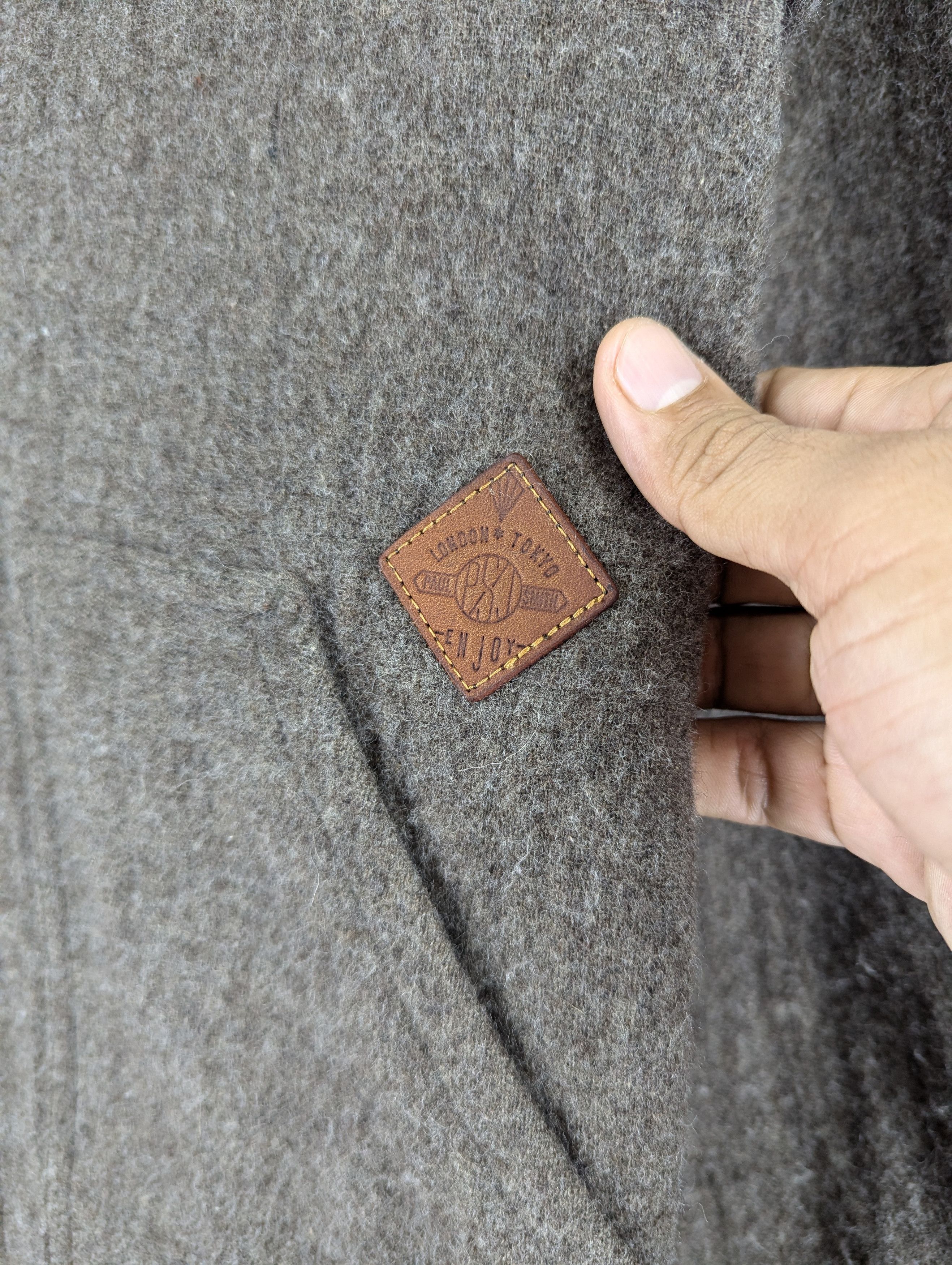 Designer × Paul Smith Paul Smith Cotton Wool Mix Tweed Double Hood Coat Jacket Size US L / EU 52-54 / 3 - 6 Thumbnail