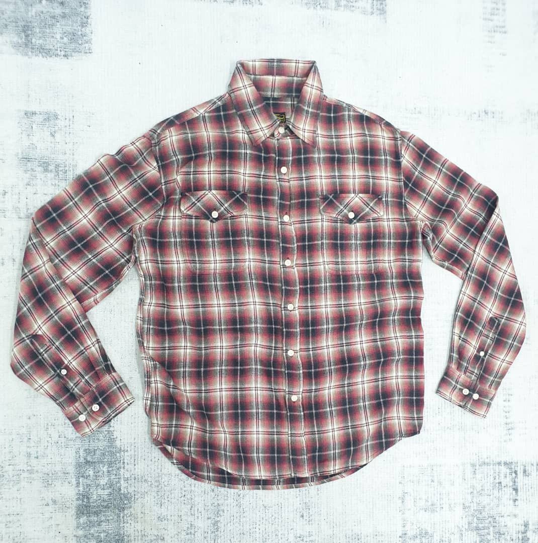 Japanese Brand Bicol bird checkered Japanese flannel shirt Size US M / EU 48-50 / 2 - 11 Thumbnail