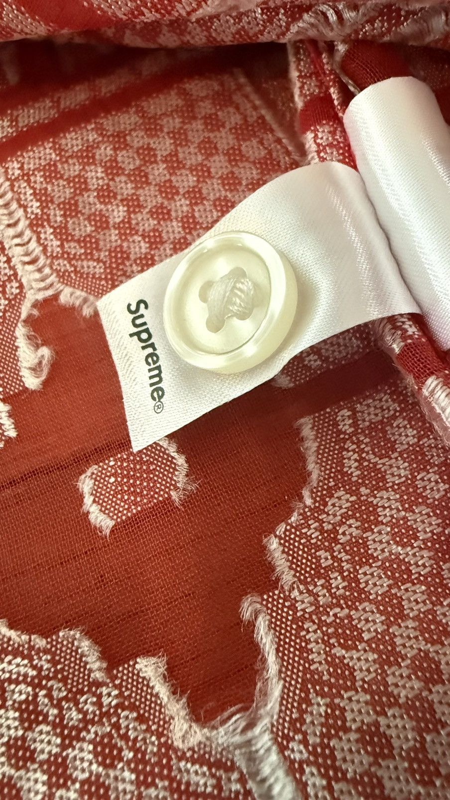Supreme Supreme Tray Jacquard Shirt Red Small 2024 Size US S / EU 44-46 / 1 - 7 Thumbnail