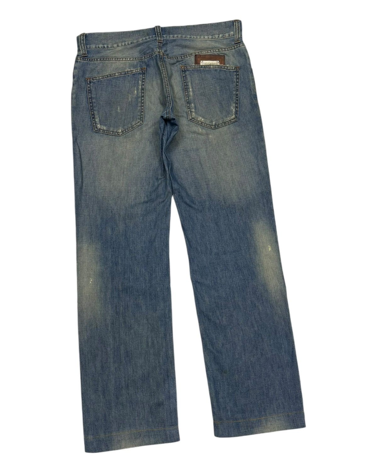 Dolce & Gabbana DOLCE & GABBANA RUSTY DISTRESSED RIPS DENIM JEANS Size US 34 / EU 50 - 4 Thumbnail