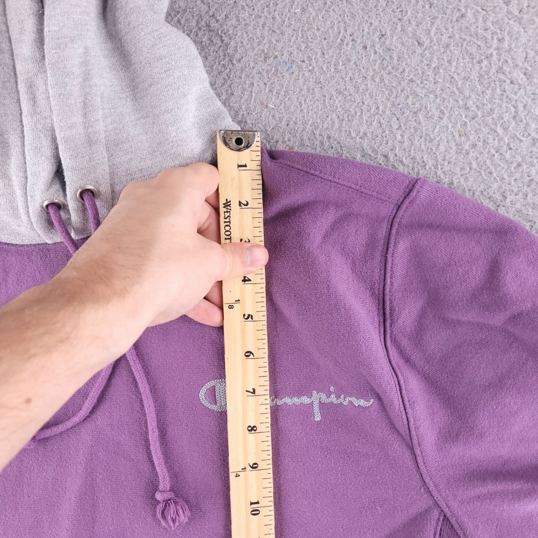 Champion Champion Sweatshirt Hoodie Mens Small Purple Reverse Weave Colorblock Retro Pullover Reversible 90s Mens Size US S / EU 44-46 / 1 - 7 Thumbnail