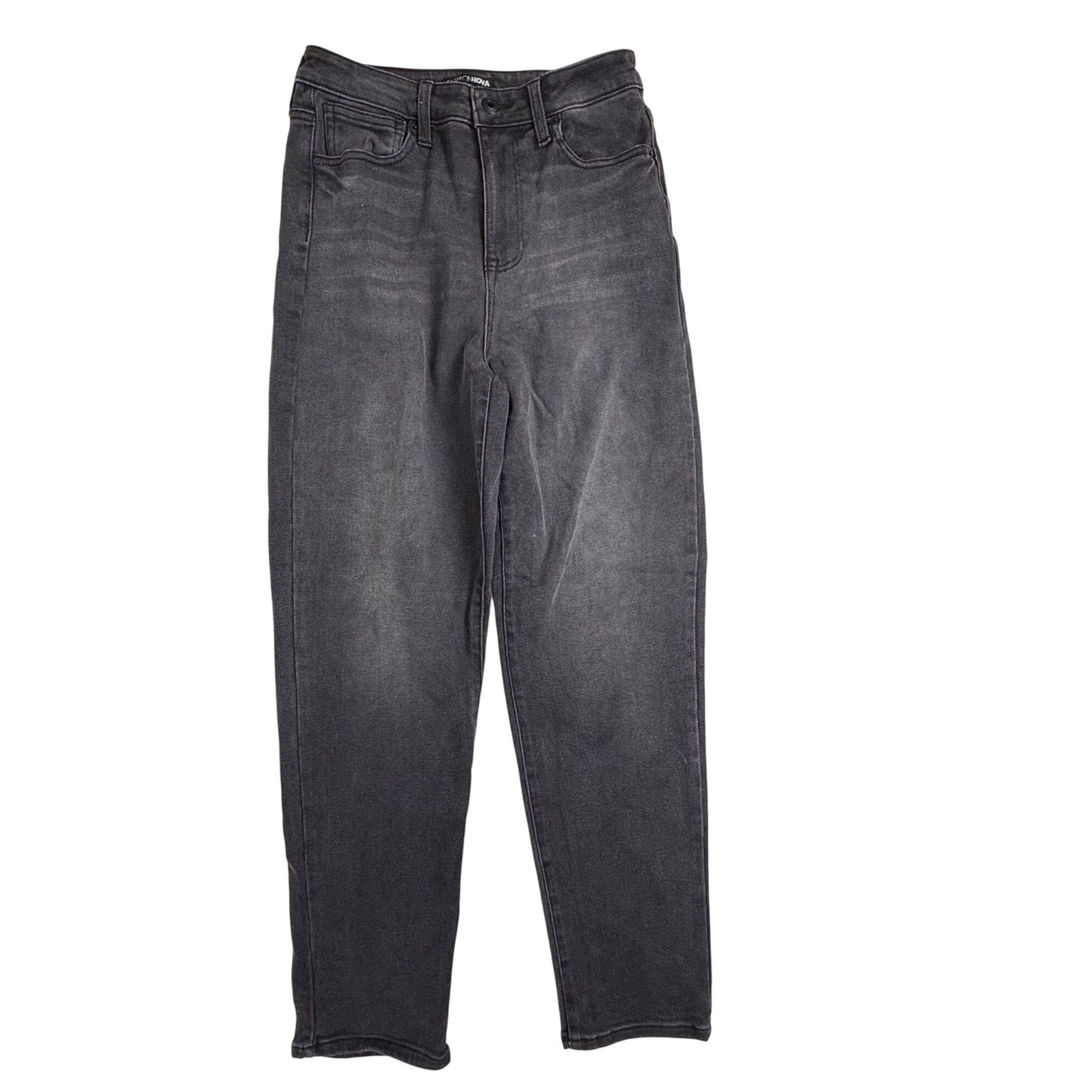 Fashion Nova Fashion Nova Women's High-Waisted Charcoal Wash Mom Jeans Si Size 27" / US 4 / IT 40 - 1 Thumbnail