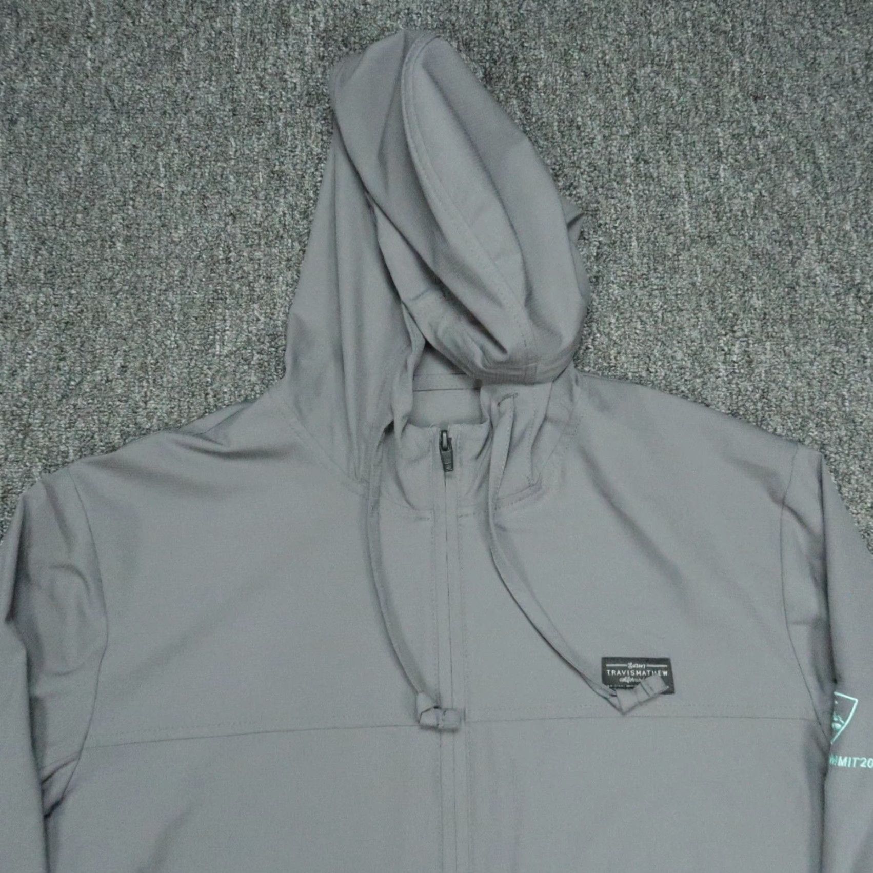 TravisMathew Travis Mathew Jacket Men Medium Gray Wanderlust Full Zip Pockets Hooded Golf Size US M / EU 48-50 / 2 - 2 Thumbnail