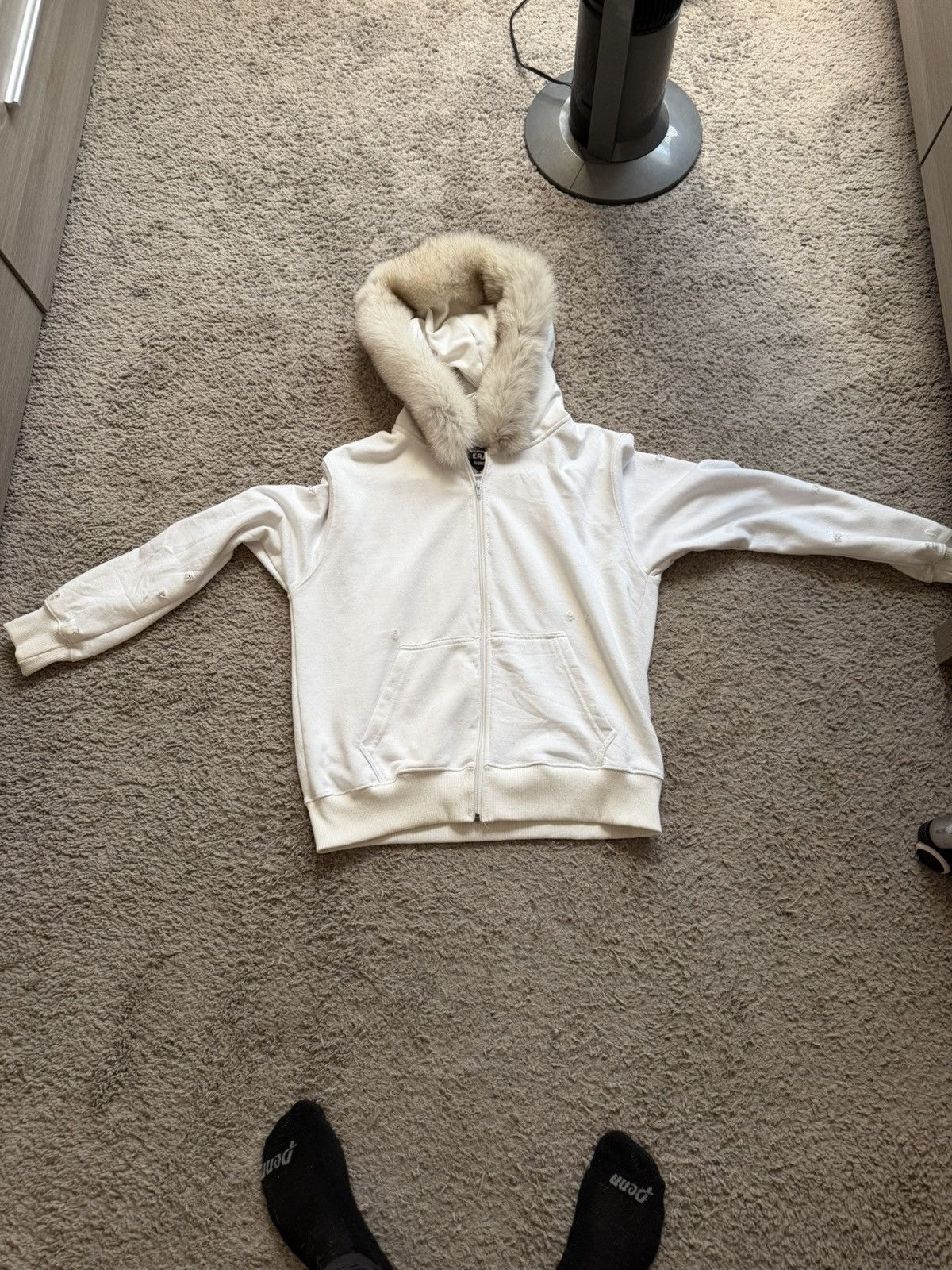 Other Archive style sweater with furry hoodie Size US S / EU 44-46 / 1 - 2 Thumbnail