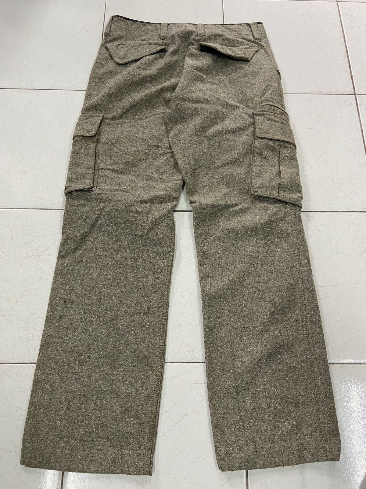 DKNY VINTAGE DKNY WOOL CARGO PANTS Size US 30 / EU 46 - 6 Thumbnail