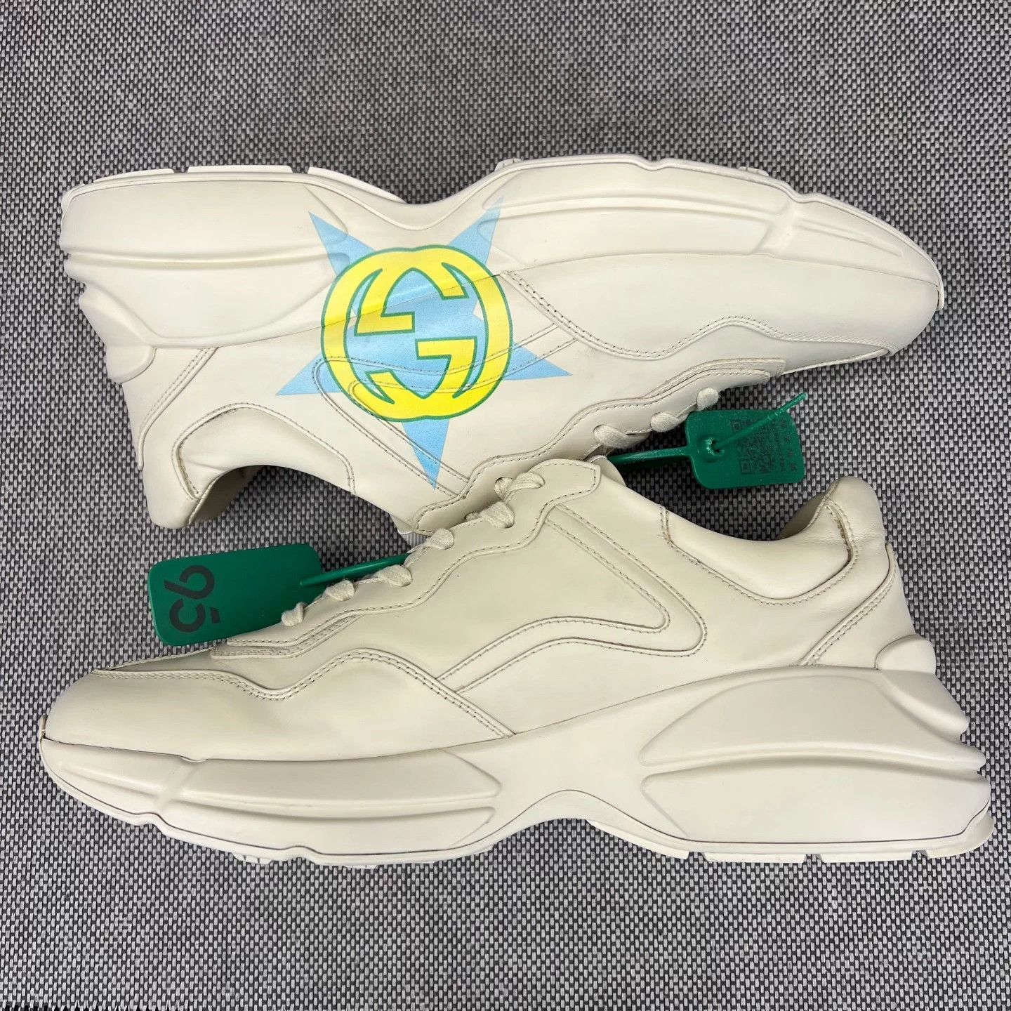 Gucci Gucci Rhyton Yellow Blue 10/44 Worn once Box Size US 11 / EU 44 - 2 Thumbnail