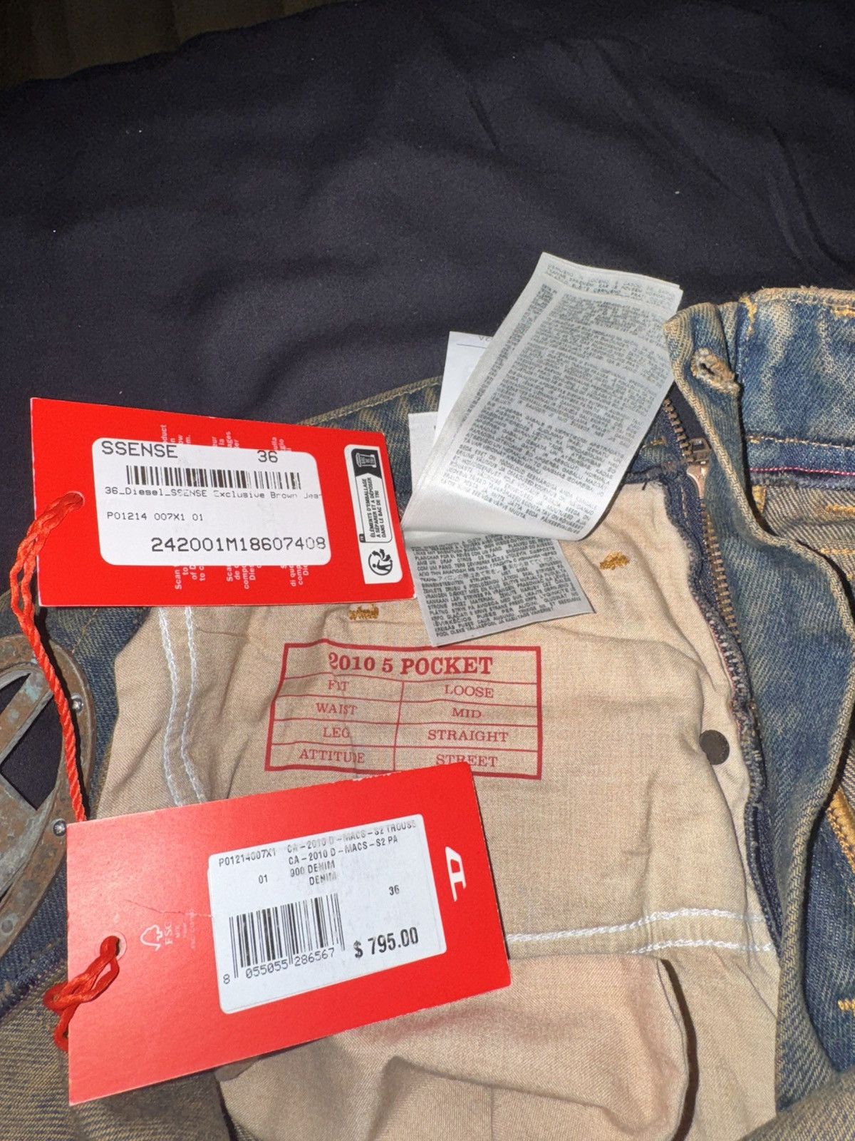 Diesel Diesel Industry Denim Acid wash Distressed Jeans Size US 36 / EU 52 - 15 Thumbnail
