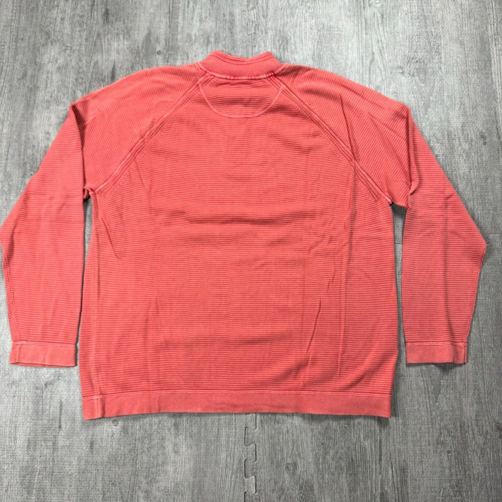 Tommy Bahama TOMMY BAHAMA PULLOVER 2XL MENS PINK 1/4 ZIP SWEATER DISTRESSED GOLF 90s Size US XXL / EU 58 / 5 - 6 Thumbnail