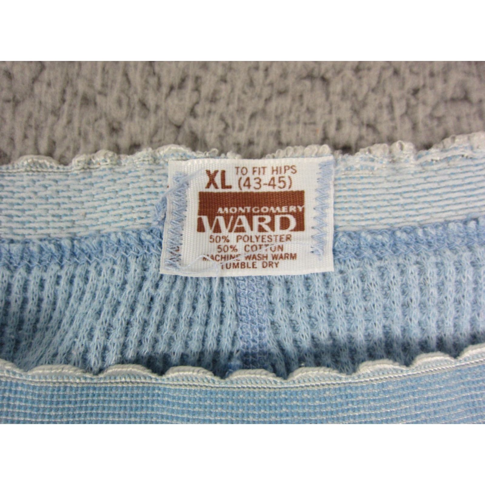 Vintage VINTAGE Montgomery Ward Pants Womens XL Blue Thermal Layer Knit 29in Inseam Casual Winter Fall Sweatpants City Mens Womens Size 40" / US 18 - 3 Thumbnail