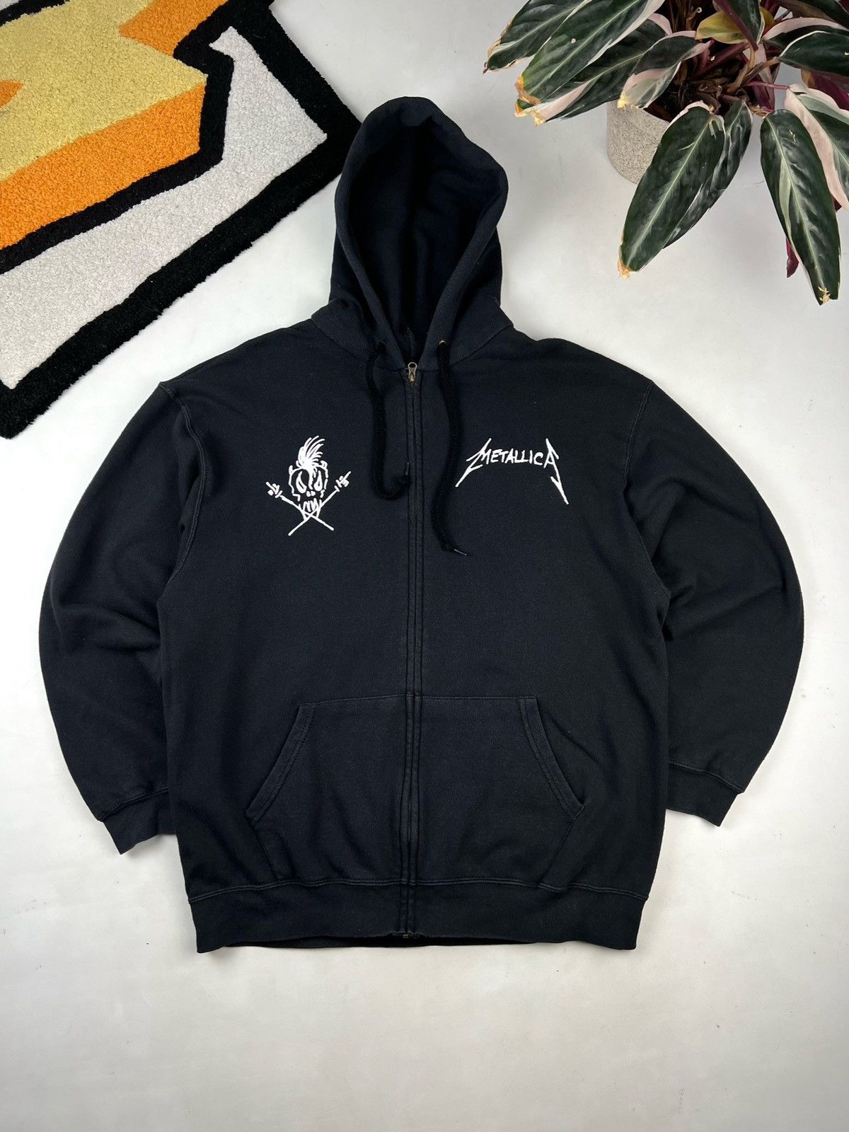 Band Tees × Metallica × Vintage Vintage 00s Metallica Hoodie Logo Size US XL / EU 56 / 4 - 3 Thumbnail