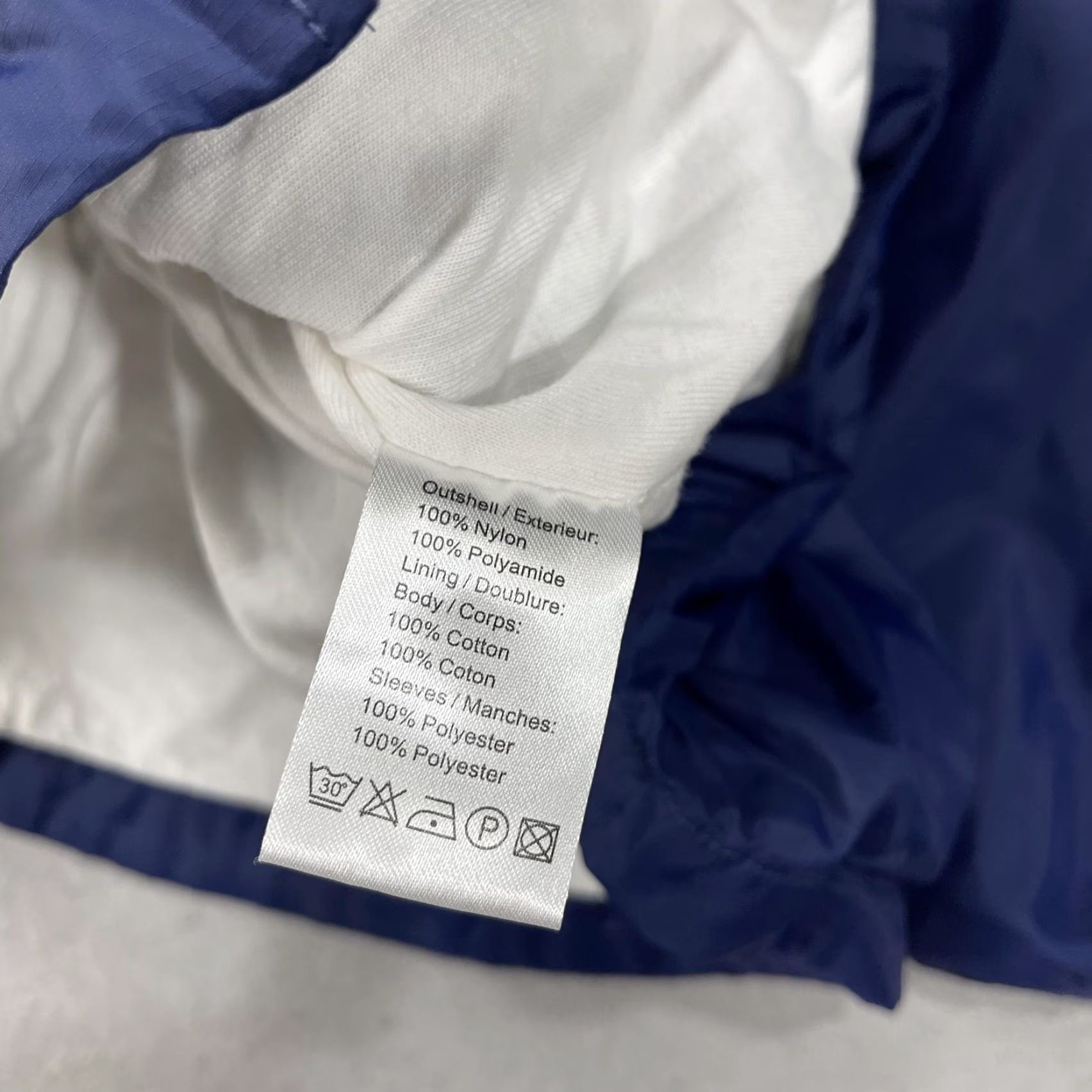 Vintage Roland Garros Mens Jacket Windbreaker Hooded Full Zip Blue Nylon Cotton Lining - Tennis Sports Casual Size US M / EU 48-50 / 2 - 5 Thumbnail