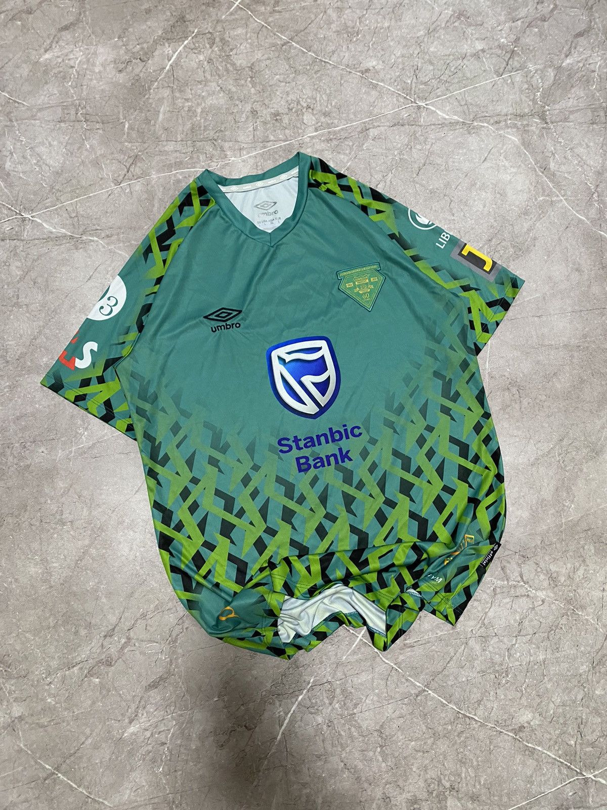 Umbro Township Rollers FC Botswana Umbro 2022 Home Soccer Jersey Size US L / EU 52-54 / 3 - 1 Thumbnail