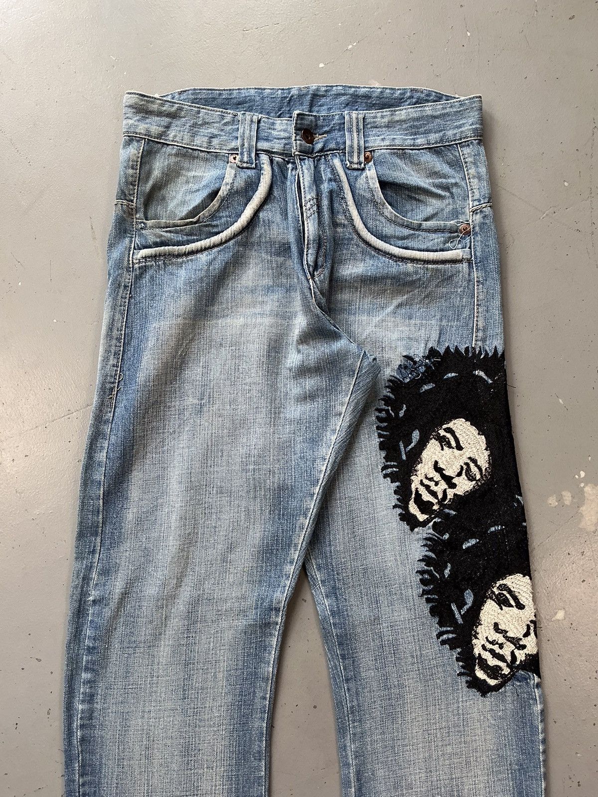 Vintage Vintage jeans men’s embroidered denim Size US 32 / EU 48 - 4 Thumbnail
