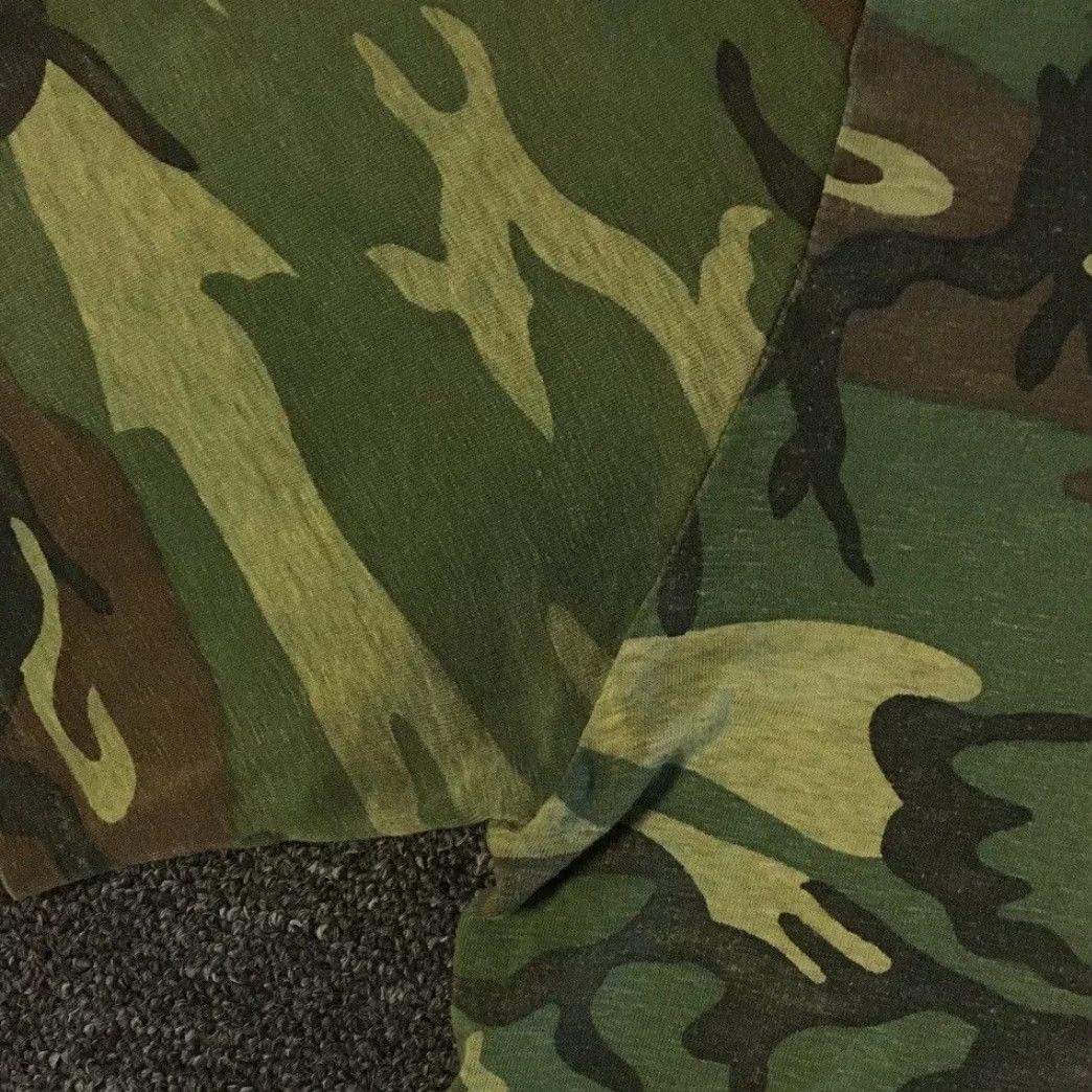 Vintage Vtg 80s Faded Distress Camo Shirt M L Army Military Punk Grunge Biker PFU PE 90s Size US M / EU 48-50 / 2 - 7 Thumbnail