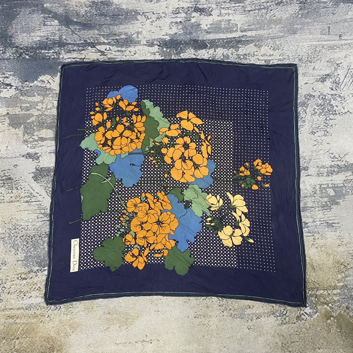 Christian Dior Monsieur × Dior Vintage Christian Dior Floral Motive Bandana Scarf Size ONE SIZE - 2 Thumbnail