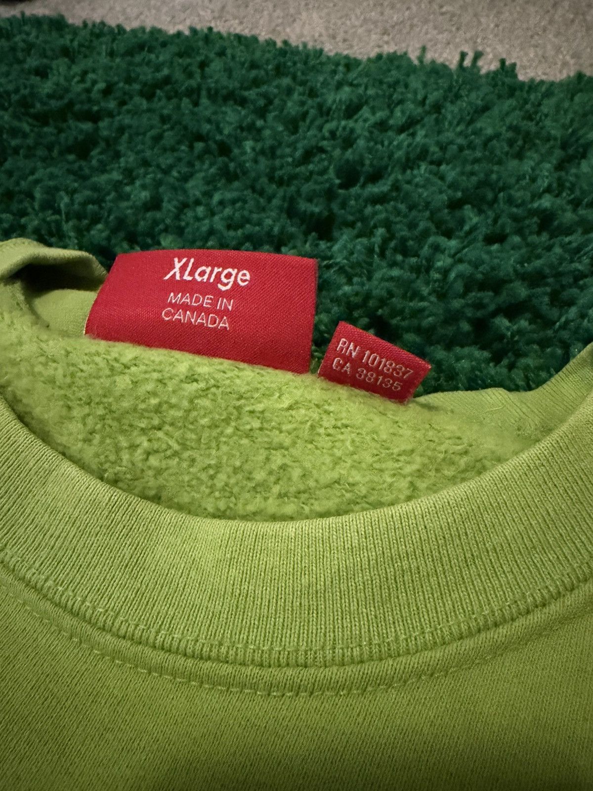 Supreme Supreme Cut Out Box Logo Crewneck Sweatshirt Lime Green XL Size US XL / EU 56 / 4 - 4 Thumbnail