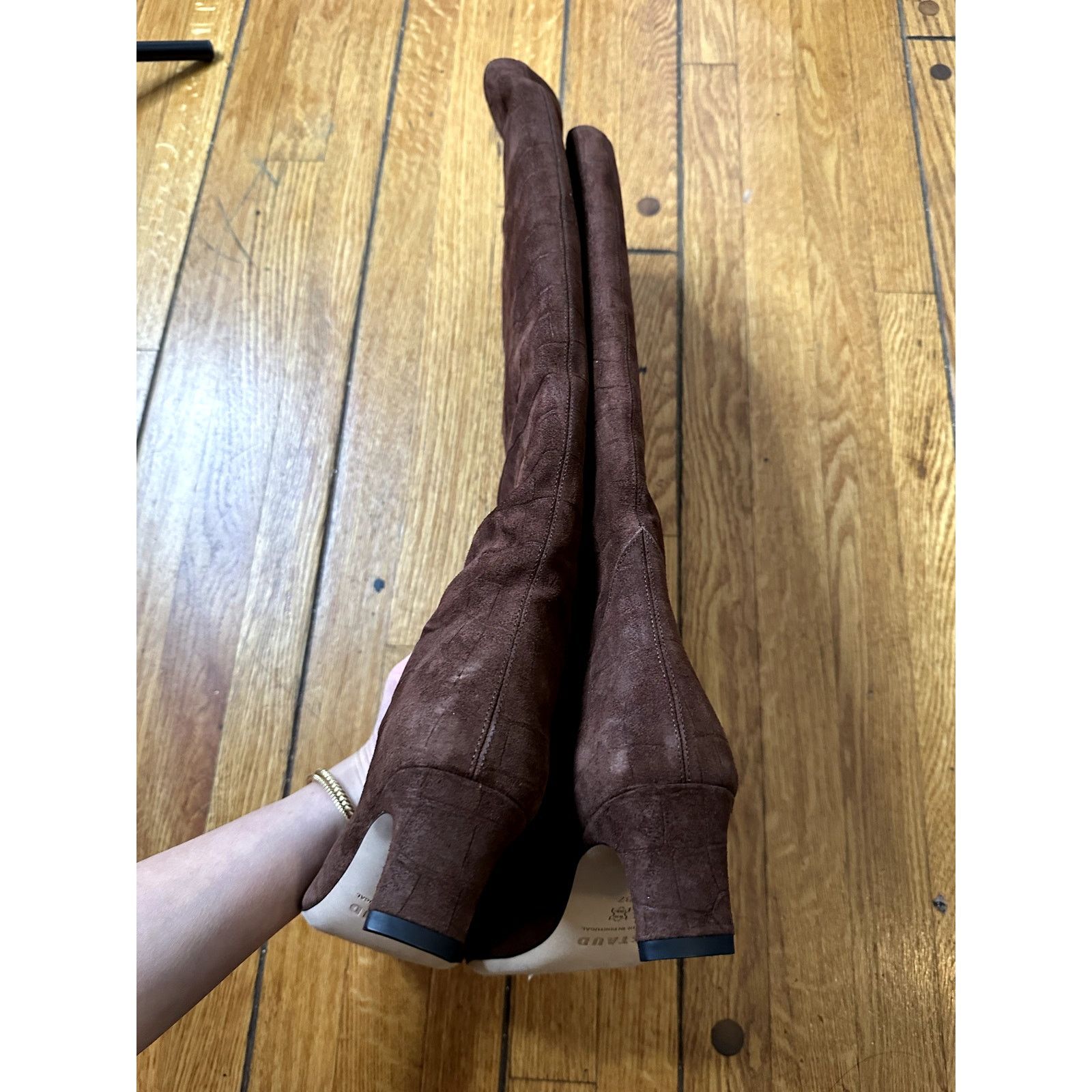 Staud STAUD Knee-high suede boots in Brown 37 Size US 7 / IT 37 - 5 Thumbnail