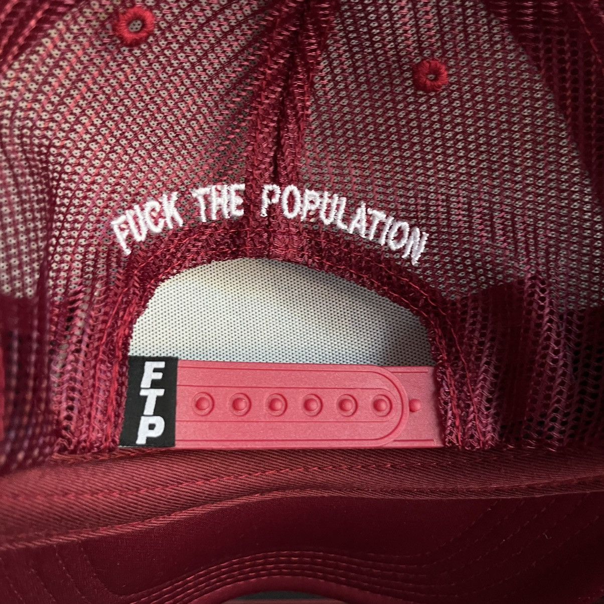 Fuck The Population 2025’ Fuck The Population FTP OG Logo Foam Trucker Hat O/S Size ONE SIZE - 5 Thumbnail