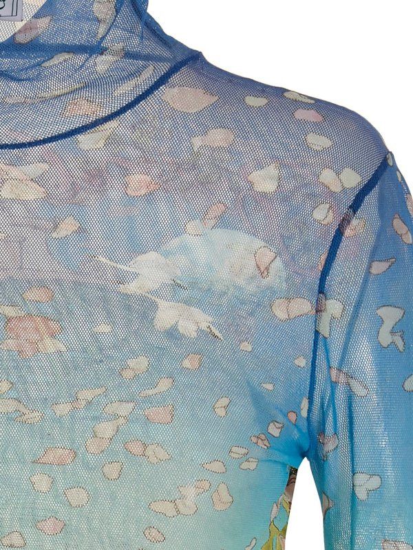 Casablanca o1mle0326 Printed Mesh Top High Neck In Multicolor Size US XL / EU 56 / 4 - 3 Thumbnail