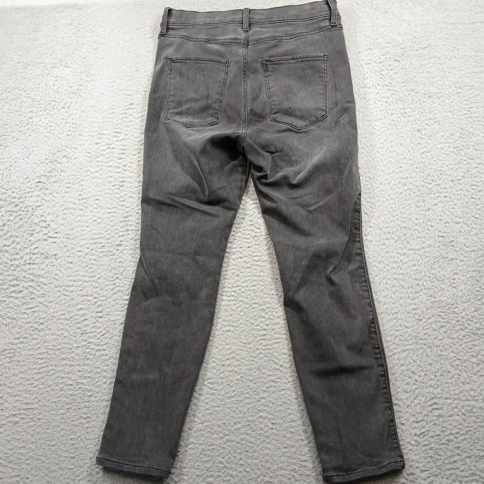 Lucky Brand EUC Lucky Brand Uni Fit Grey Skinny Ankle Jeans - Size 4, High-Stretch Denim Size 27" / US 4 / IT 40 - 3 Thumbnail