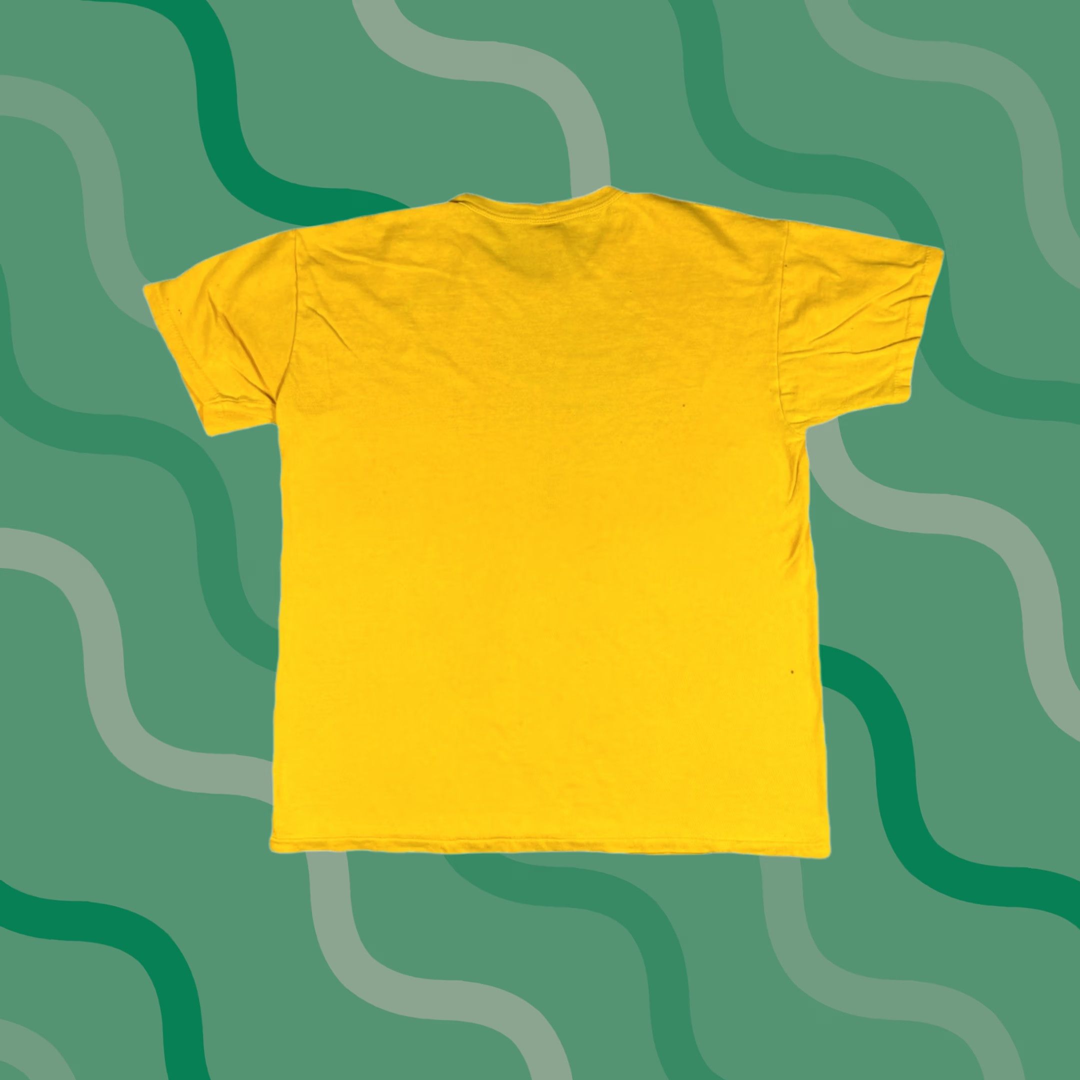 Russell Athletic VINTAGE Russell Athletic Gym T Shirt Yellow 80s Adult L Short Sleeve Crew Neck Cotton Solid Mens Size US L / EU 52-54 / 3 - 1 Thumbnail