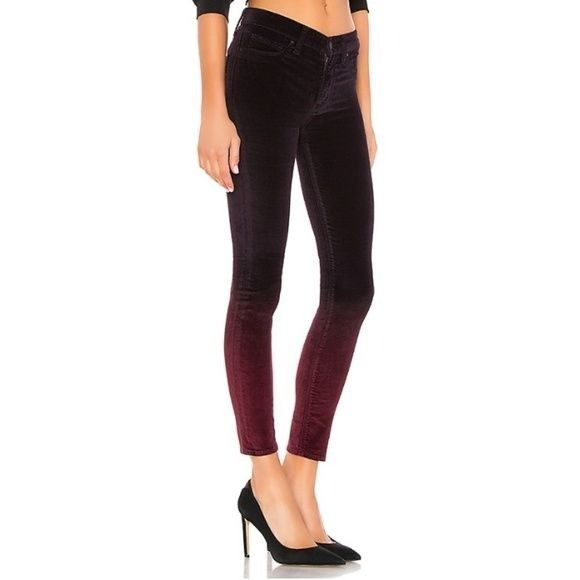 Hudson Hudson Nico Velvet Mid Rise Ankle Super Skinny Size 25" / US 0 / IT 36 - 2 Thumbnail