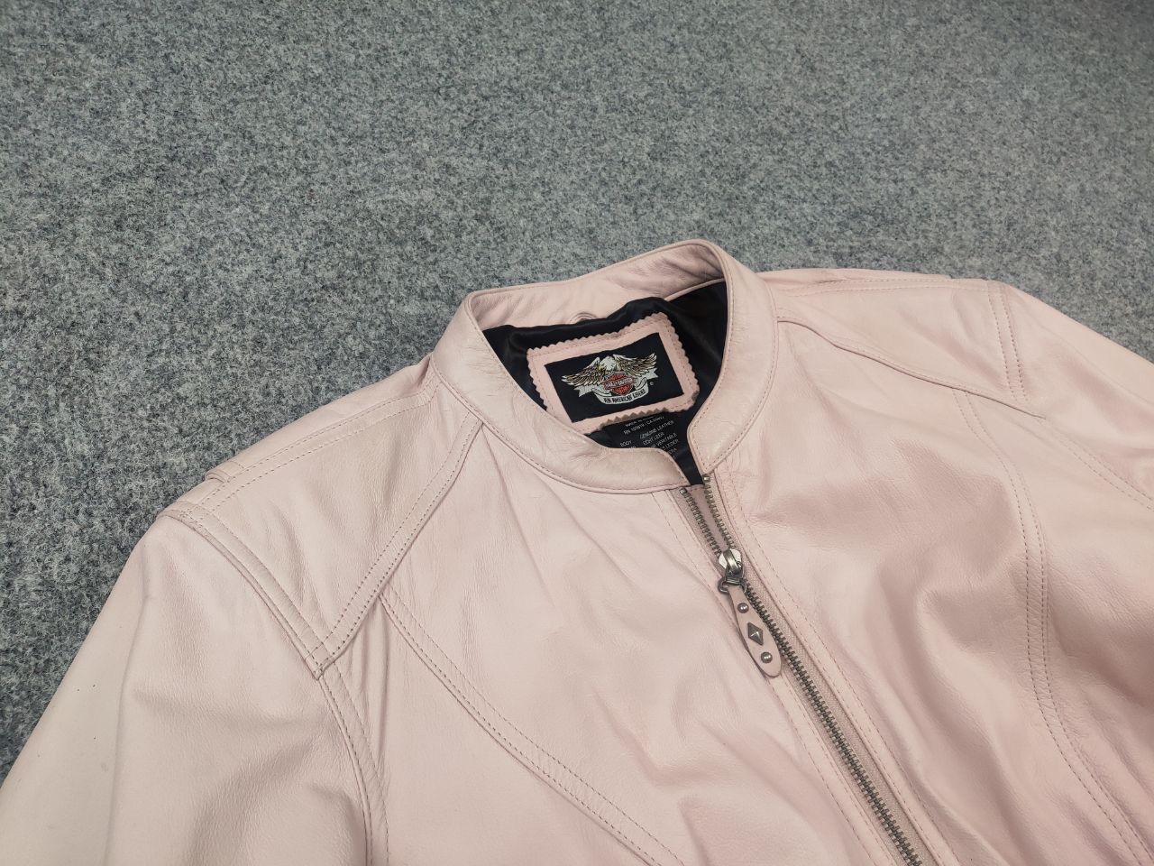 Harley Davidson Harley Davidson Leather Zip Jacket Pink Wings Vintage Y2K Size XXL / US 16-18 / IT 52-54 - 7 Thumbnail