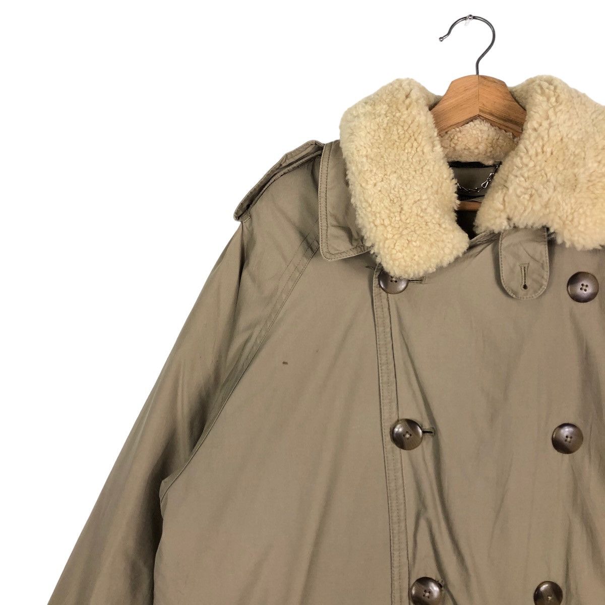 Brooks Brothers 🔥Rich Brown - Fly Coats Long Jacket Double Collar Mink Fur Size US M / EU 48-50 / 2 - 7 Thumbnail