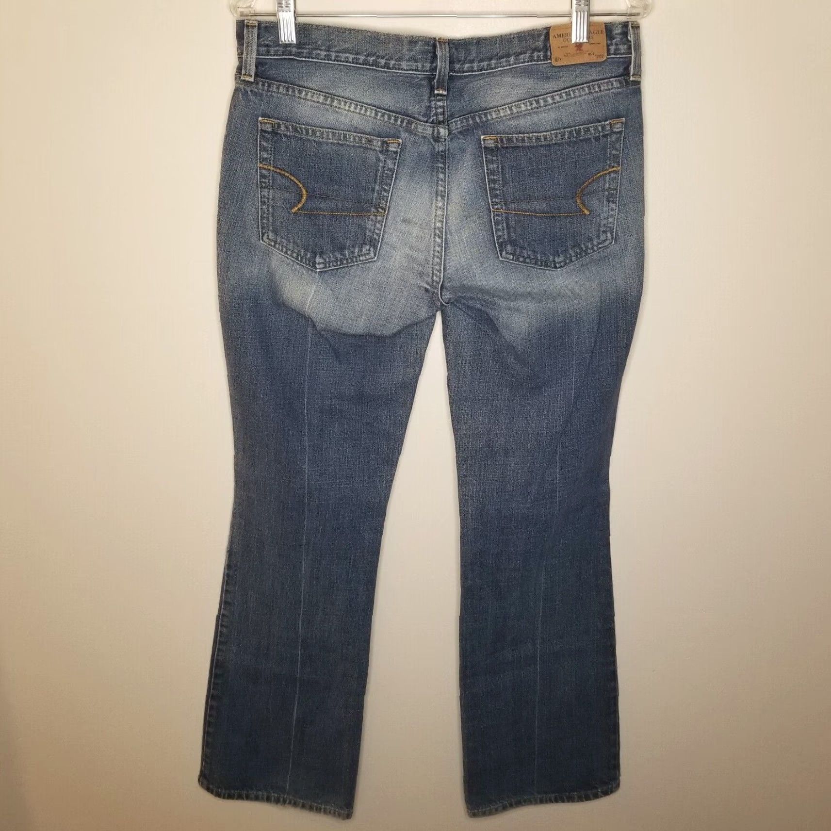 American Eagle Outfitters American Eagle Women's Straight Blue Hipster Jeans Size 8 Regular Size 30" / US 8 / IT 44 - 4 Thumbnail
