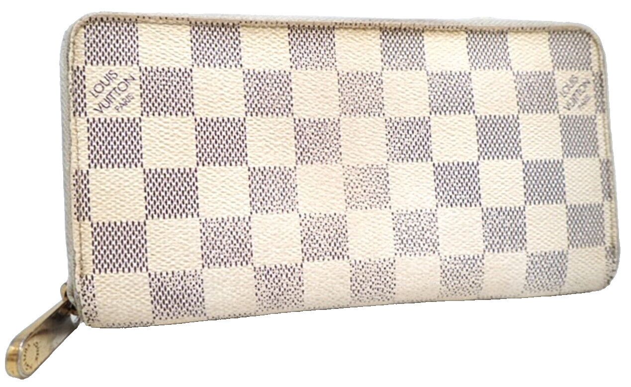 Louis Vuitton LV Zippy Wallet Damier Azur Canvas N60019 Size ONE SIZE - 1 Thumbnail