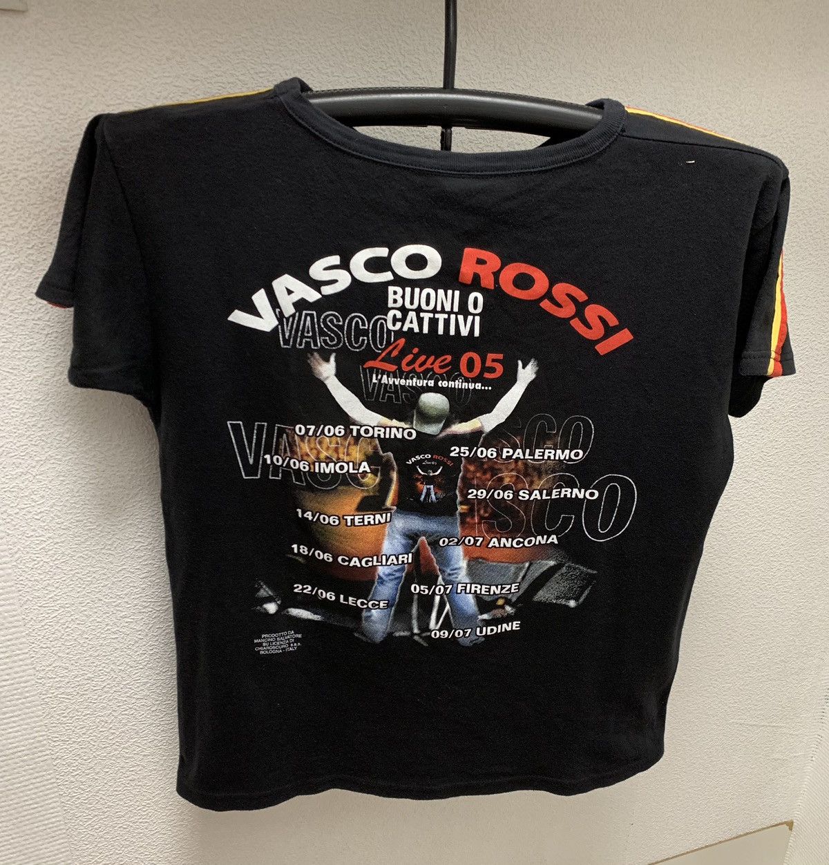 Band Tees Vasco Rossi buoni o cattivi vintage tour t-shirt 2005 L sz Size US XL / EU 56 / 4 - 5 Thumbnail