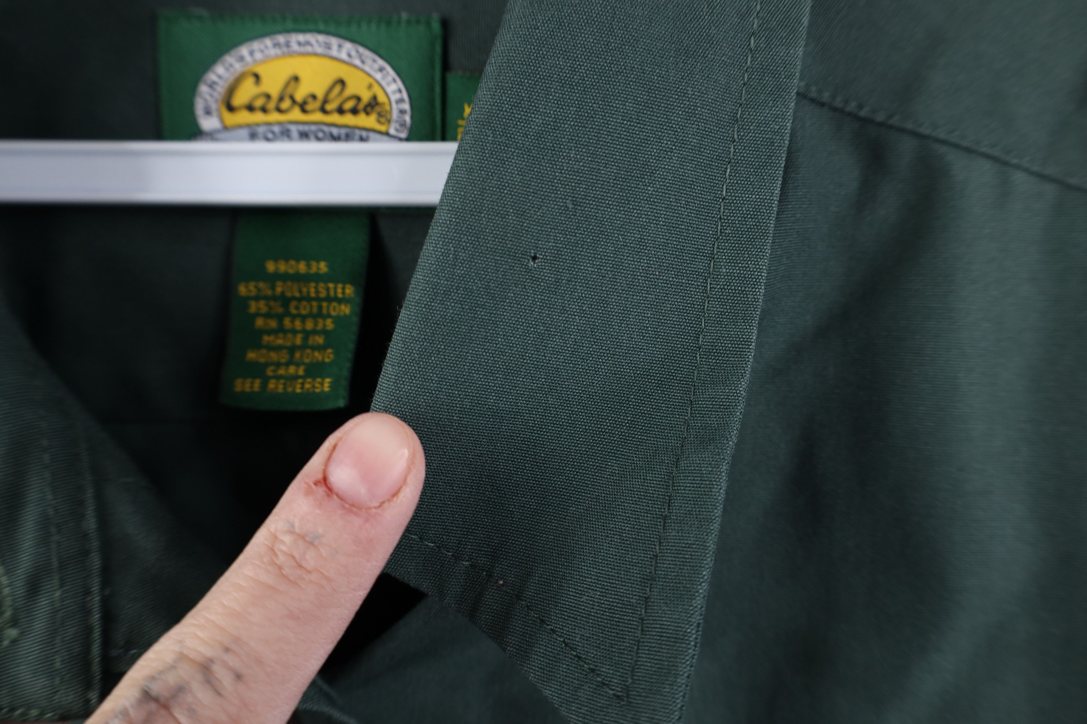 Cabelas Vintage 90s Cabelas Safari Collared Button Shirt Green Size XL / US 12-14 / IT 48-50 - 5 Thumbnail