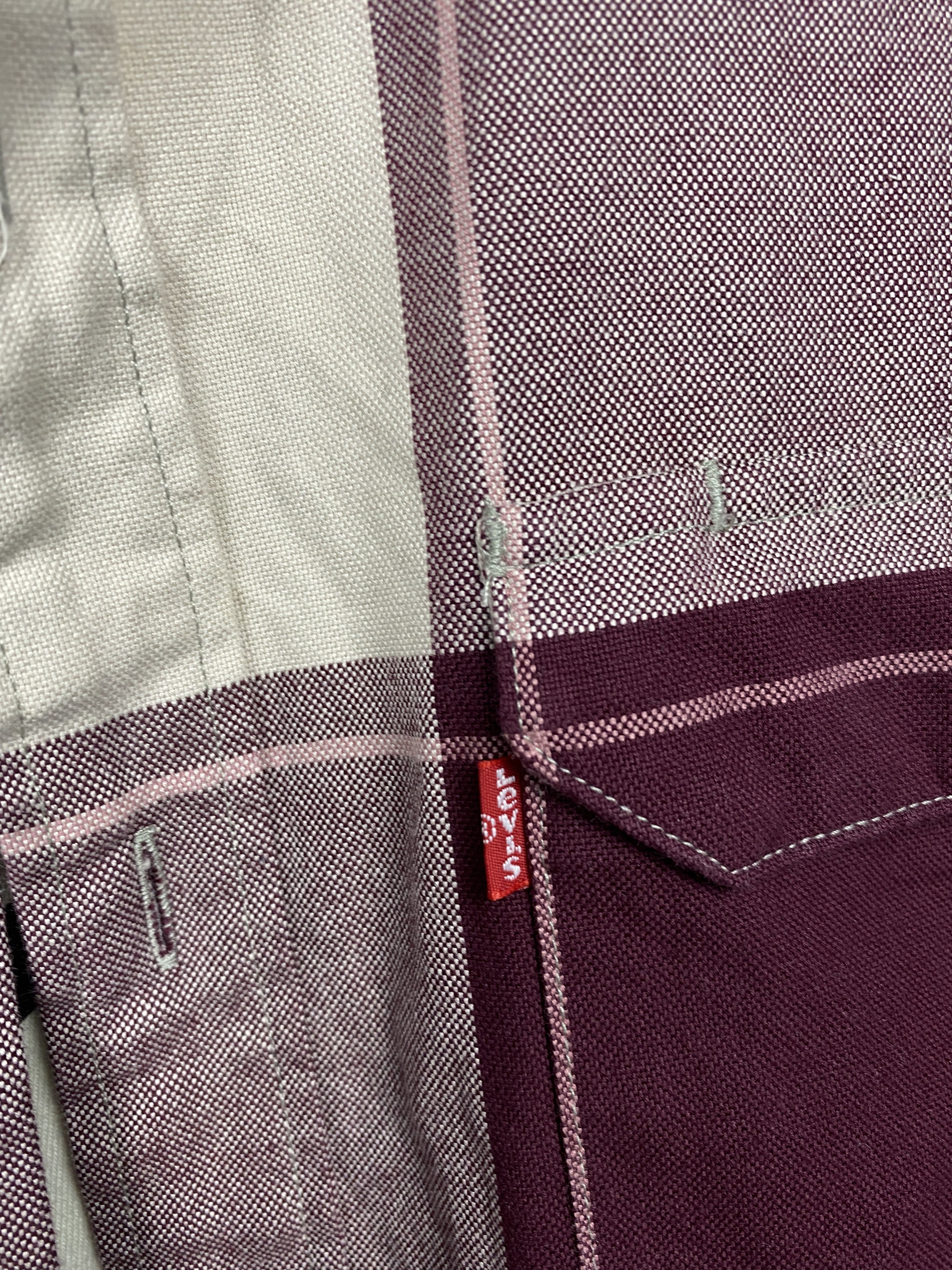 Flannel × Levi's × Levi's Vintage Clothing Levi's Vintage Mens Flannel Plaid Shirt Y2K Size US L / EU 52-54 / 3 - 3 Thumbnail