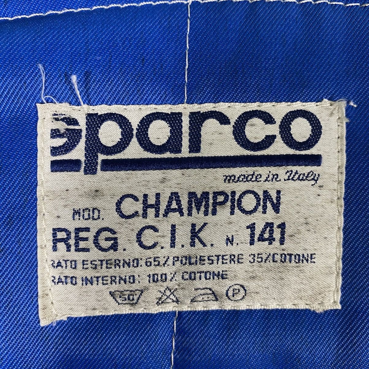 Japanese Brand Vintage Sparco R513 Racing Team Race For Win Blue Mens Suit Size US M / EU 48-50 / 2 - 18 Thumbnail