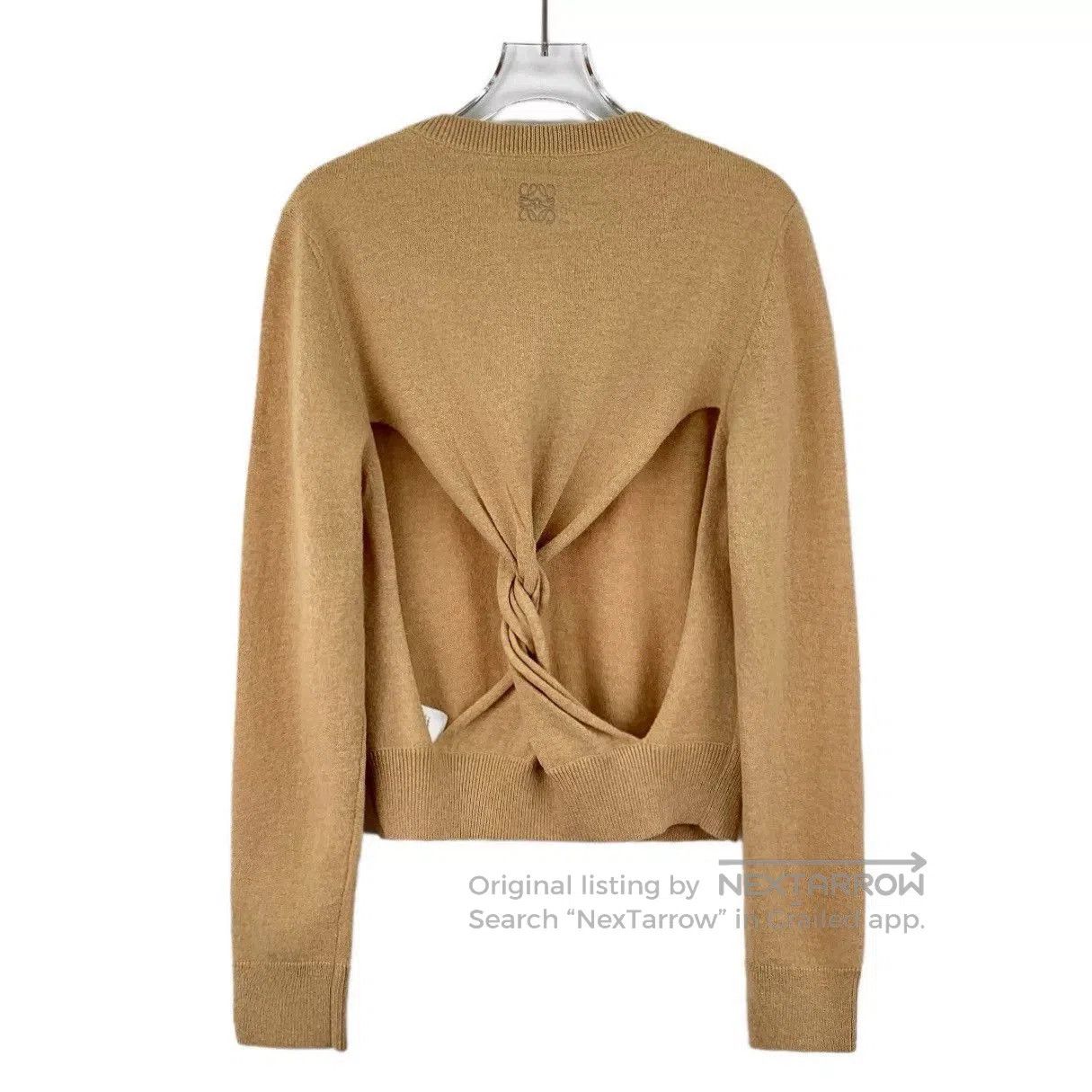 Loewe Loewe Brown Logo Backless Wool Sweater S. Size US S / EU 44-46 / 1 - 2 Thumbnail