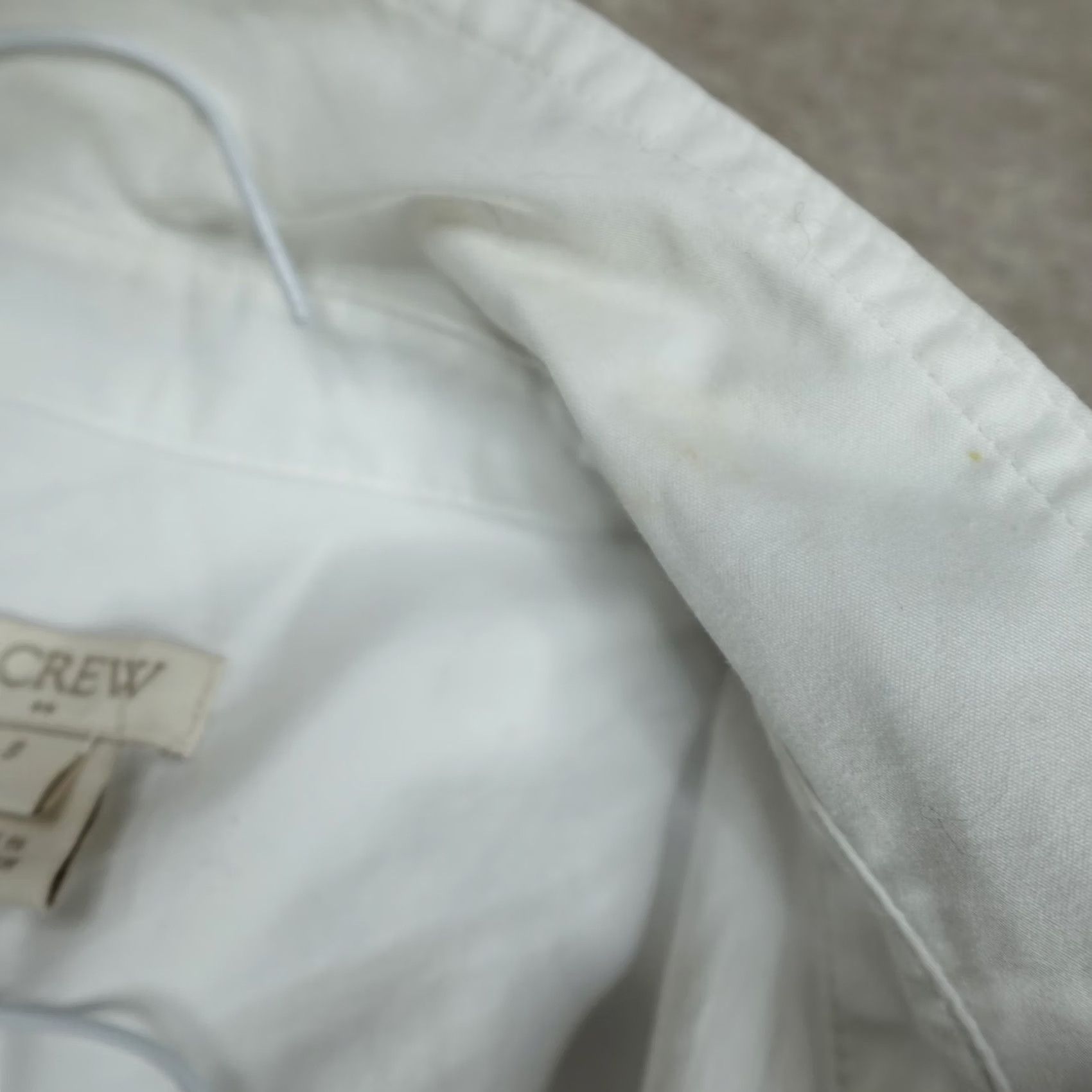 J.Crew J.CREW Womens Dress Small White Popover Cotton Shirt NEW G5313 Size S / US 4 / IT 40 - 6 Thumbnail