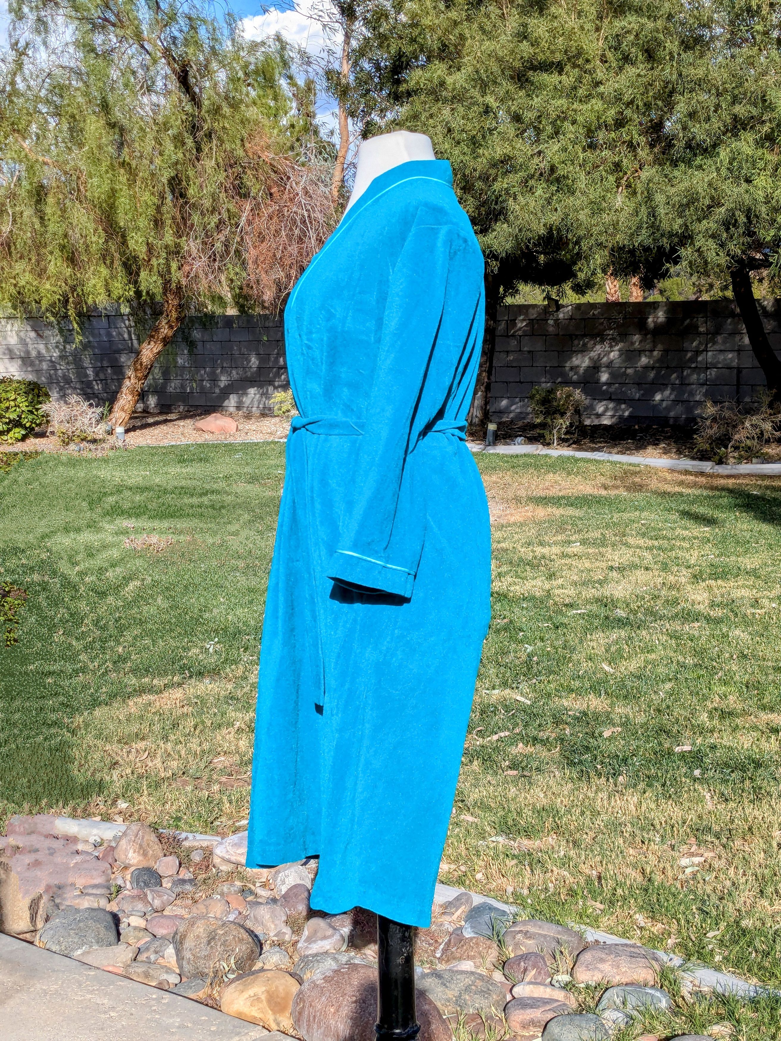 Vintage Velour Vanity Fair Sleepwear Night Bath Polyester Robe Size S / US 4 / IT 40 - 4 Thumbnail