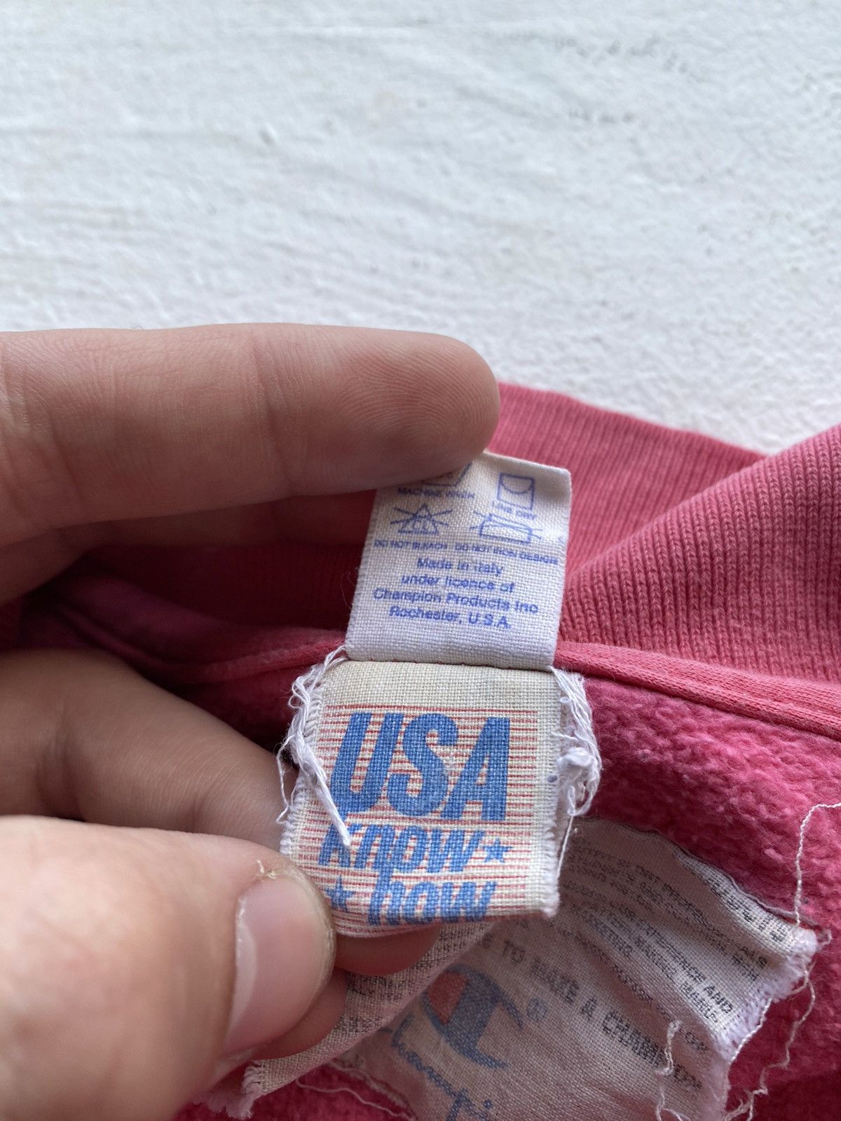 Champion × Vintage 🔥80s Champion Usa Know Now Pink Button Sweatshirt Mens Rare Size US L / EU 52-54 / 3 - 6 Thumbnail