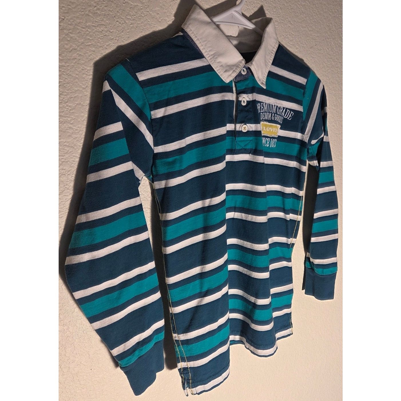 Levi's Vintage Levi's Blue Striped Long Sleeve Shirt - Boys - Small Size US XXS / EU 40 - 2 Thumbnail