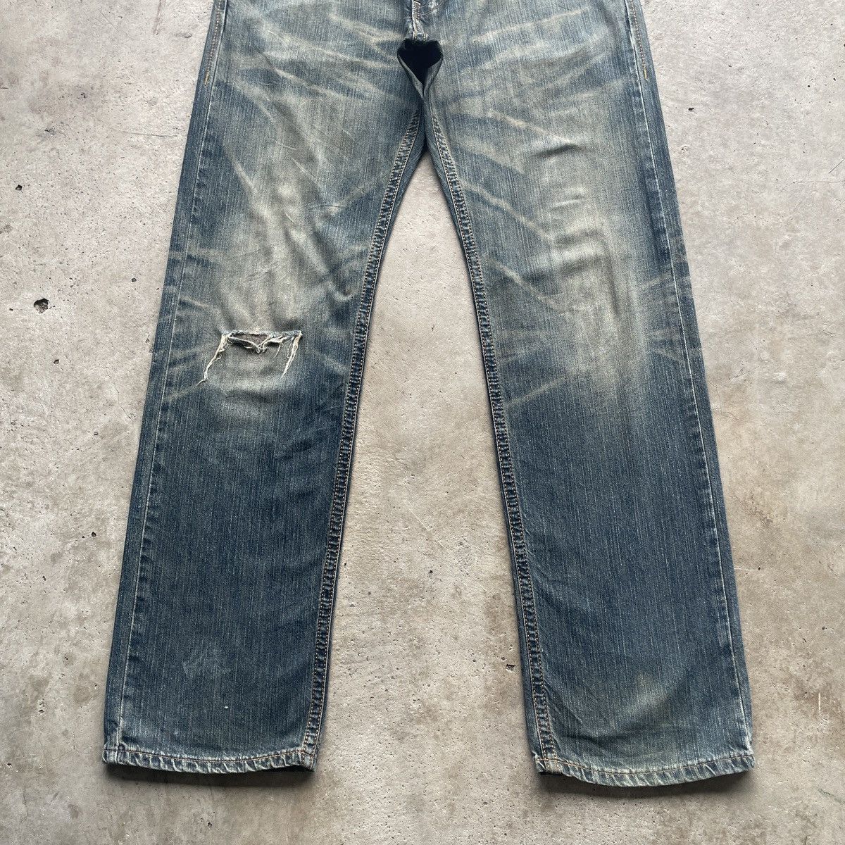 Edwin W34 Vintage Edwin XV Distressed Rusty Jean Faded Denim Pants Size US 34 / EU 50 - 5 Thumbnail