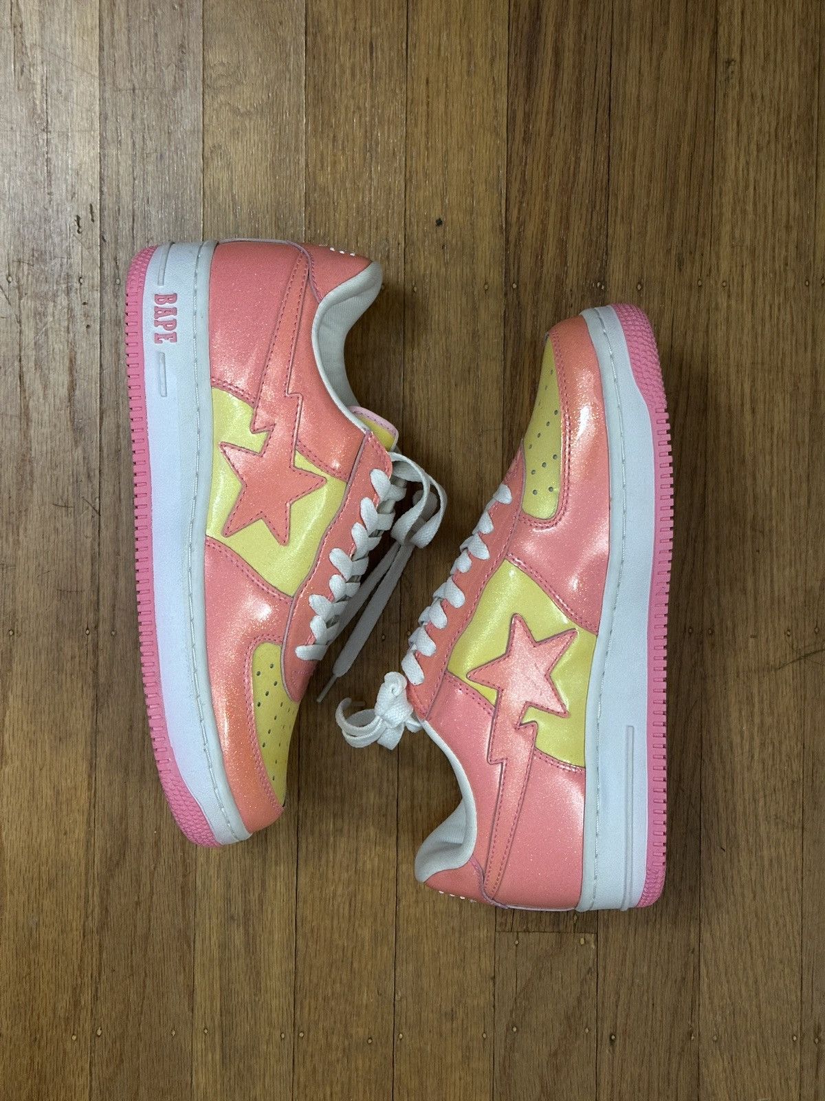 Bape BAPE STA FS-001 GLITTER PINK Size US 9.5 / EU 42-43 - 16 Thumbnail