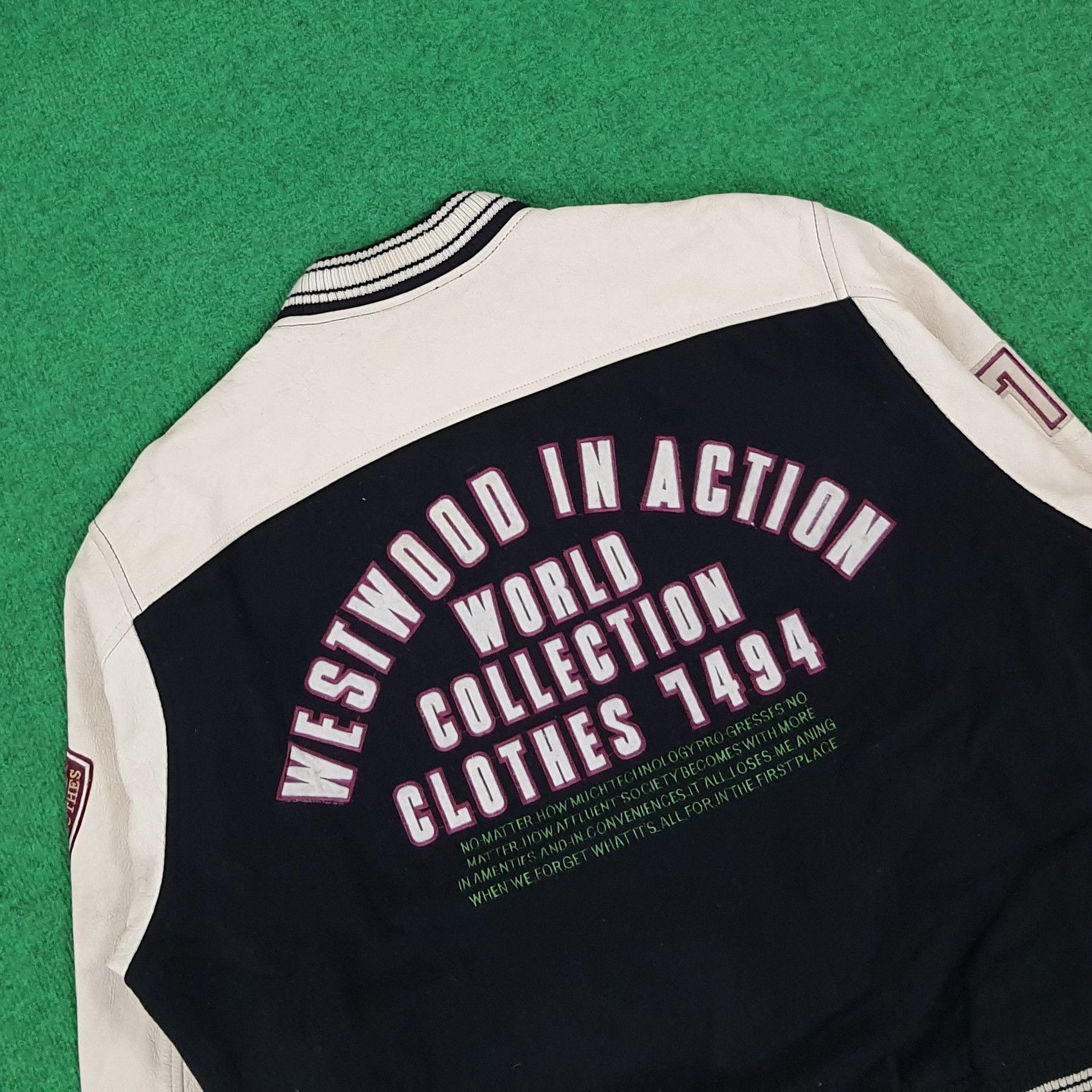 Vintage Vintage Westwood in Action Baseball Style Varsity Jacket Size US XL / EU 56 / 4 - 2 Thumbnail